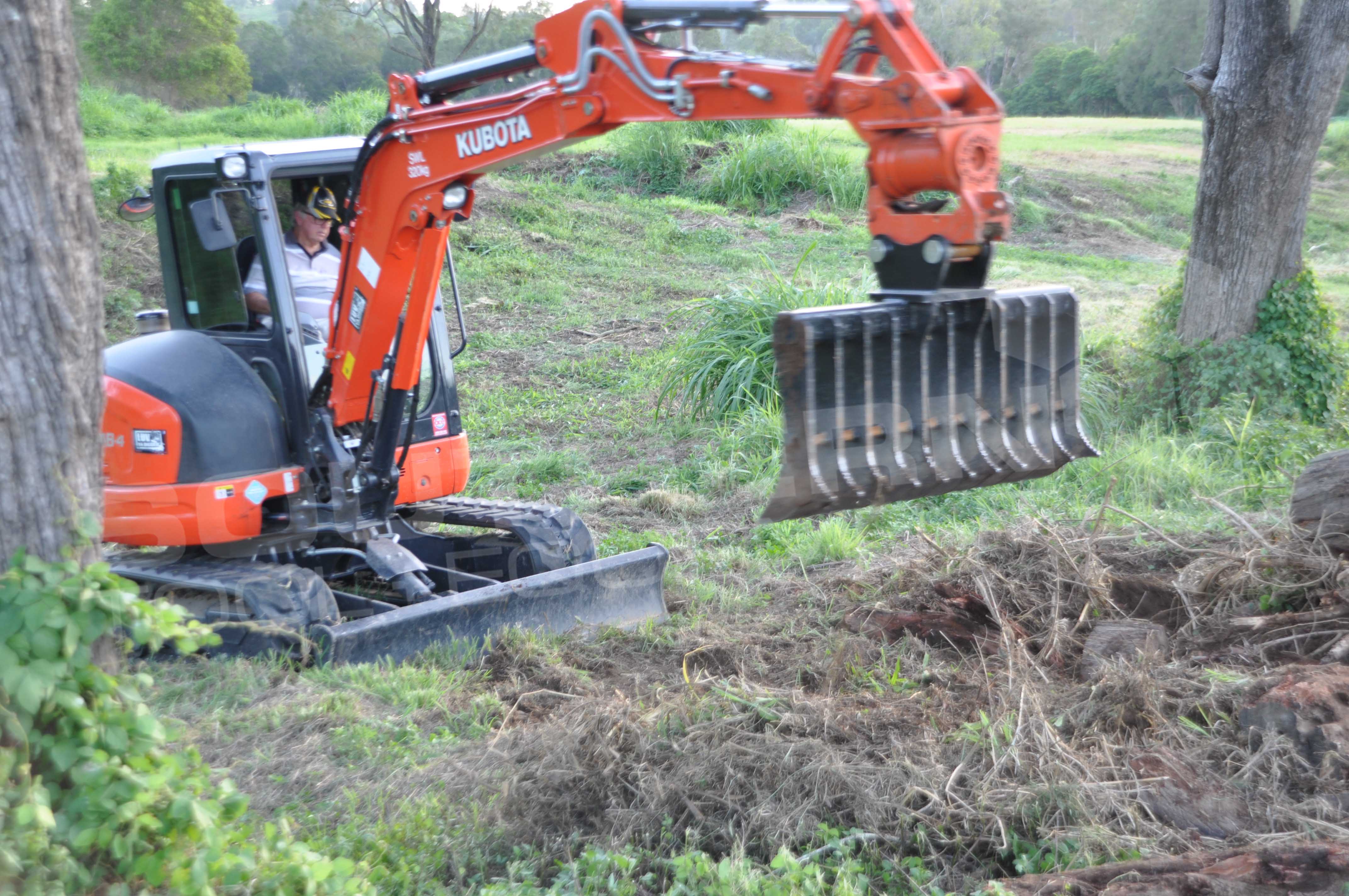 DIGGA 1200mm Excavator Stick Rake Southern Tool + Equipment Co