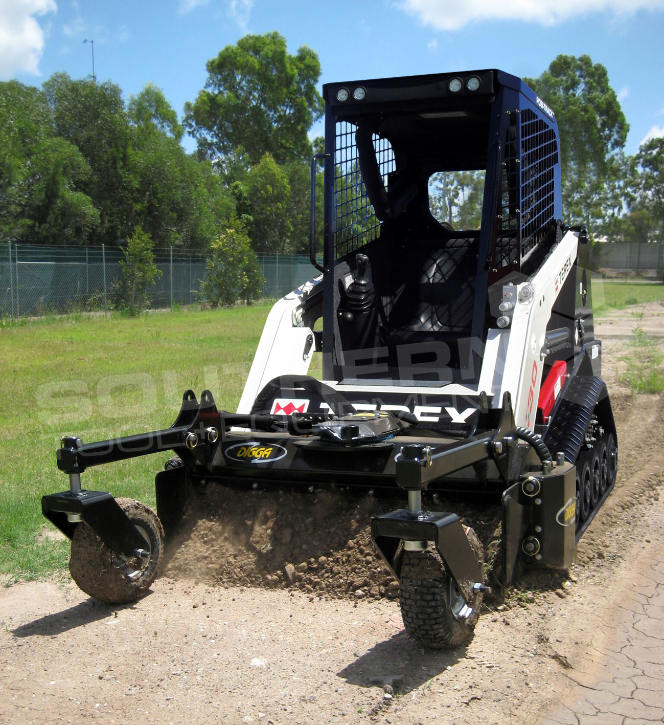 DIGGA 1219mm Skid Steer Power Rake Southern Tool + Equipment Co