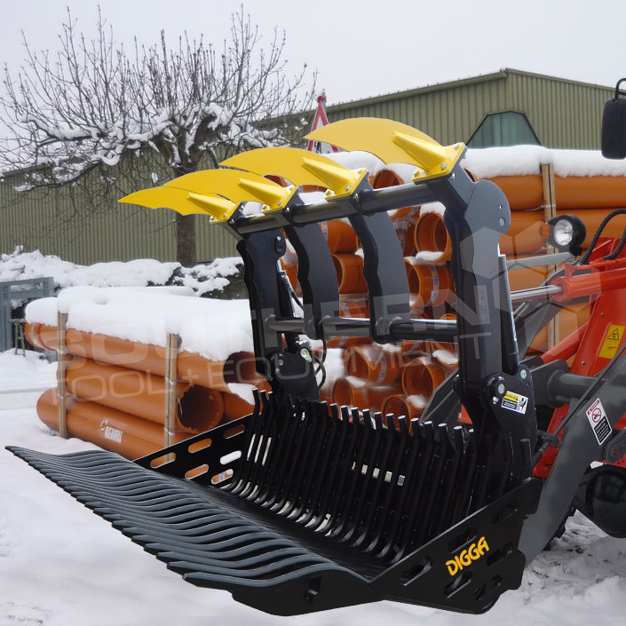 DIGGA 1676mm Wheel Loader Grapple Bucket Southern Tool + Equipment Co