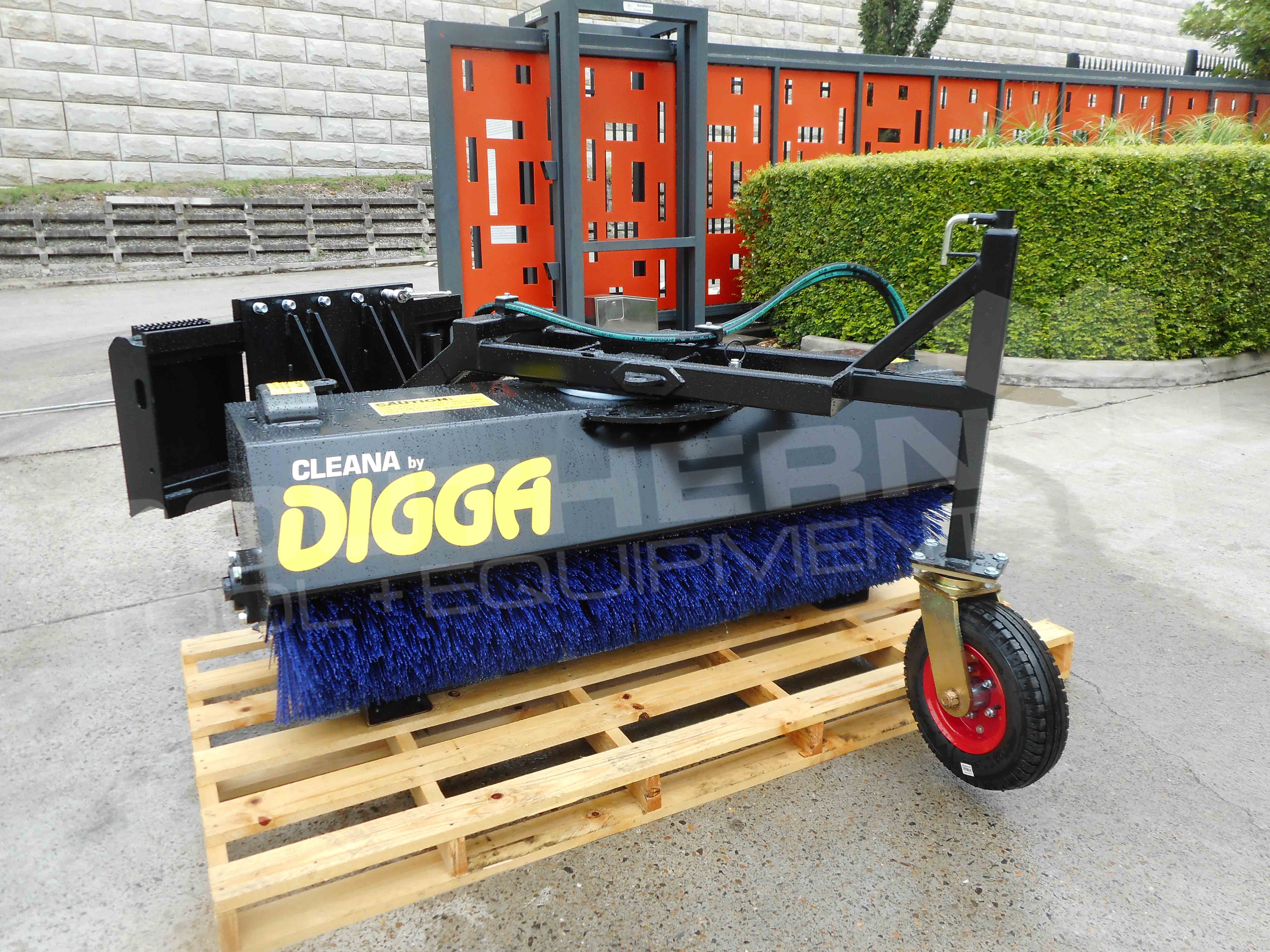 DIGGA 1800mm Angle Wheel Loader Bucket Broom Sweeper Southern Tool + Equipment Co