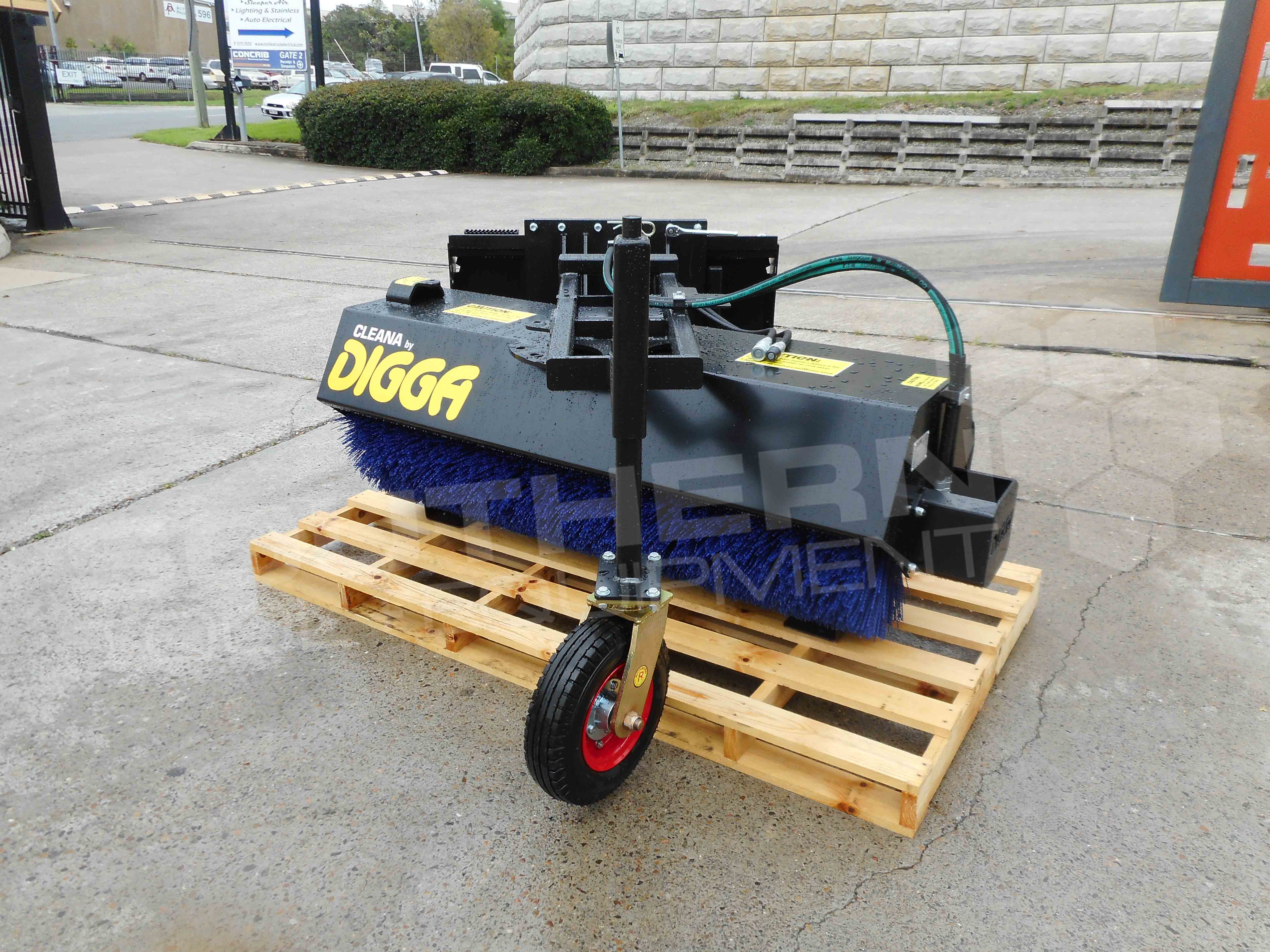 DIGGA 1800mm Angle Wheel Loader Bucket Broom Sweeper Southern Tool + Equipment Co