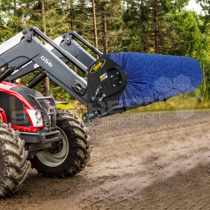 DIGGA 1800mm Open Tractor Bucket Broom Sweeper Southern Tool + Equipment Co. Earthmoving