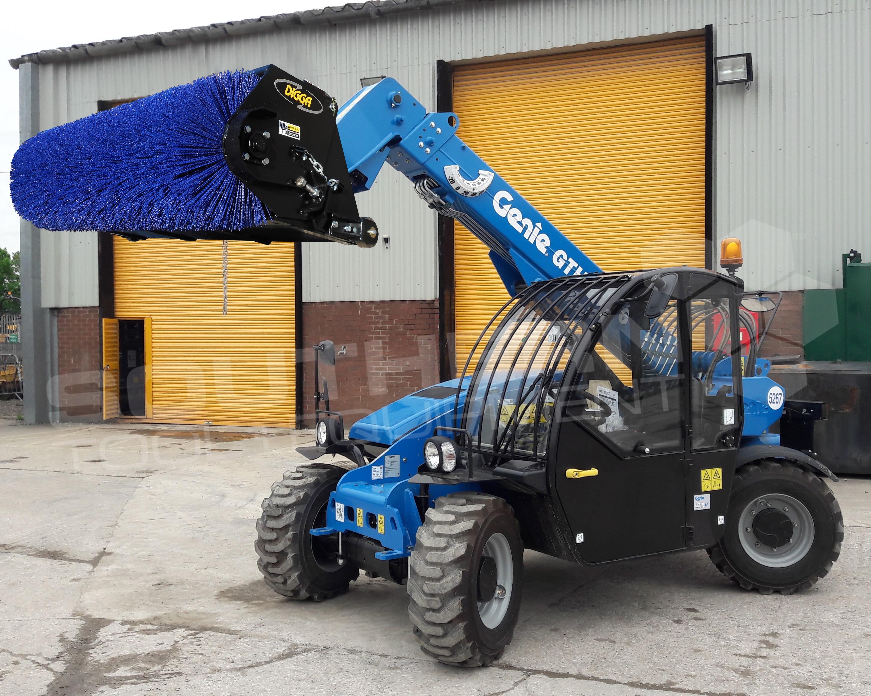 DIGGA 1800mm Open Telehandler Bucket Broom Sweeper Southern Tool