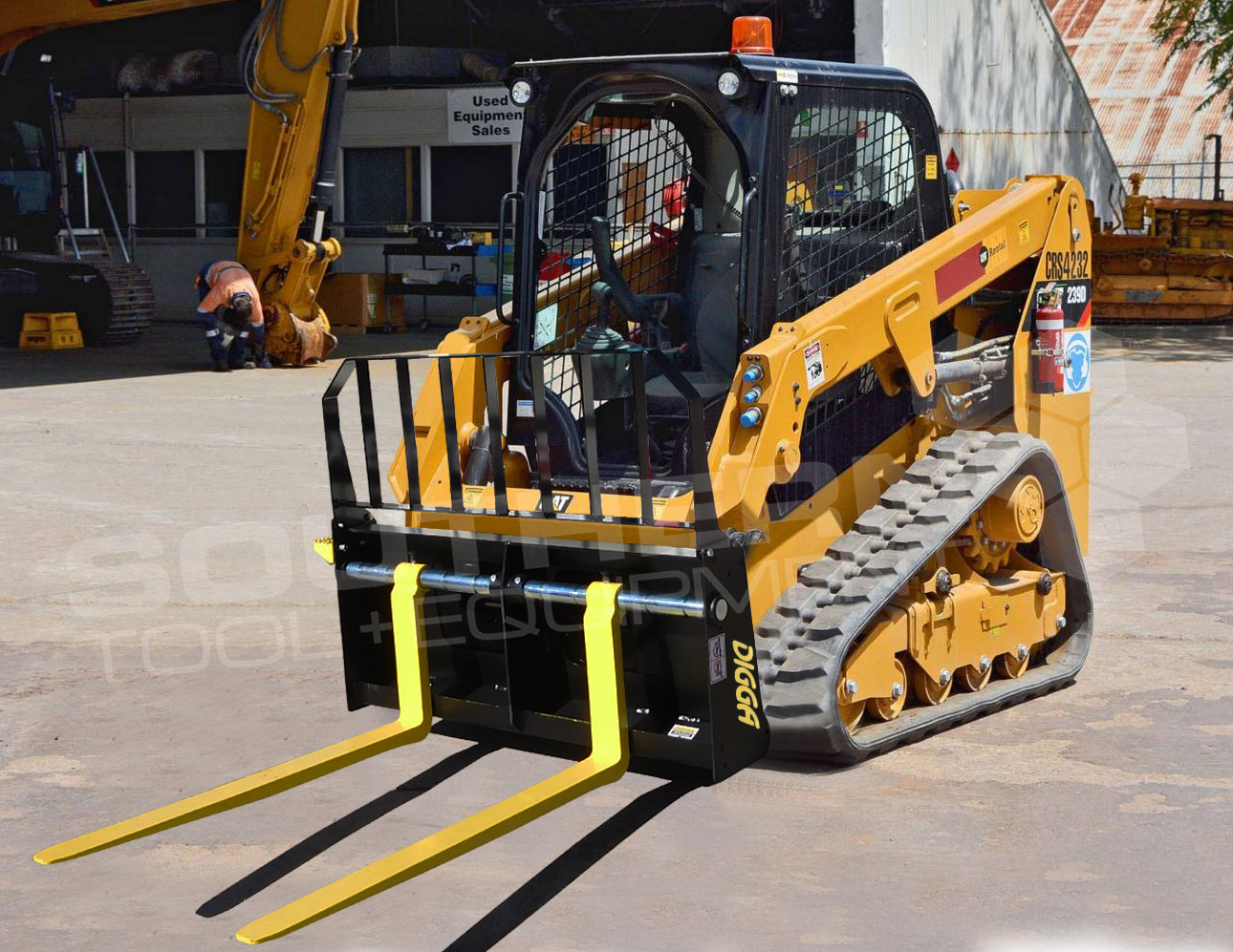 DIGGA 1800kg Skid Steer Pallet Forks Southern Tool + Equipment Co. Earthmoving Machinery