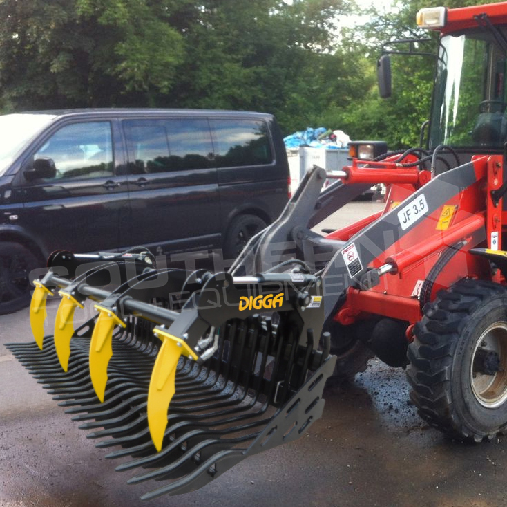 DIGGA 1900mm Wheel Loader Grapple Bucket Southern Tool + Equipment Co