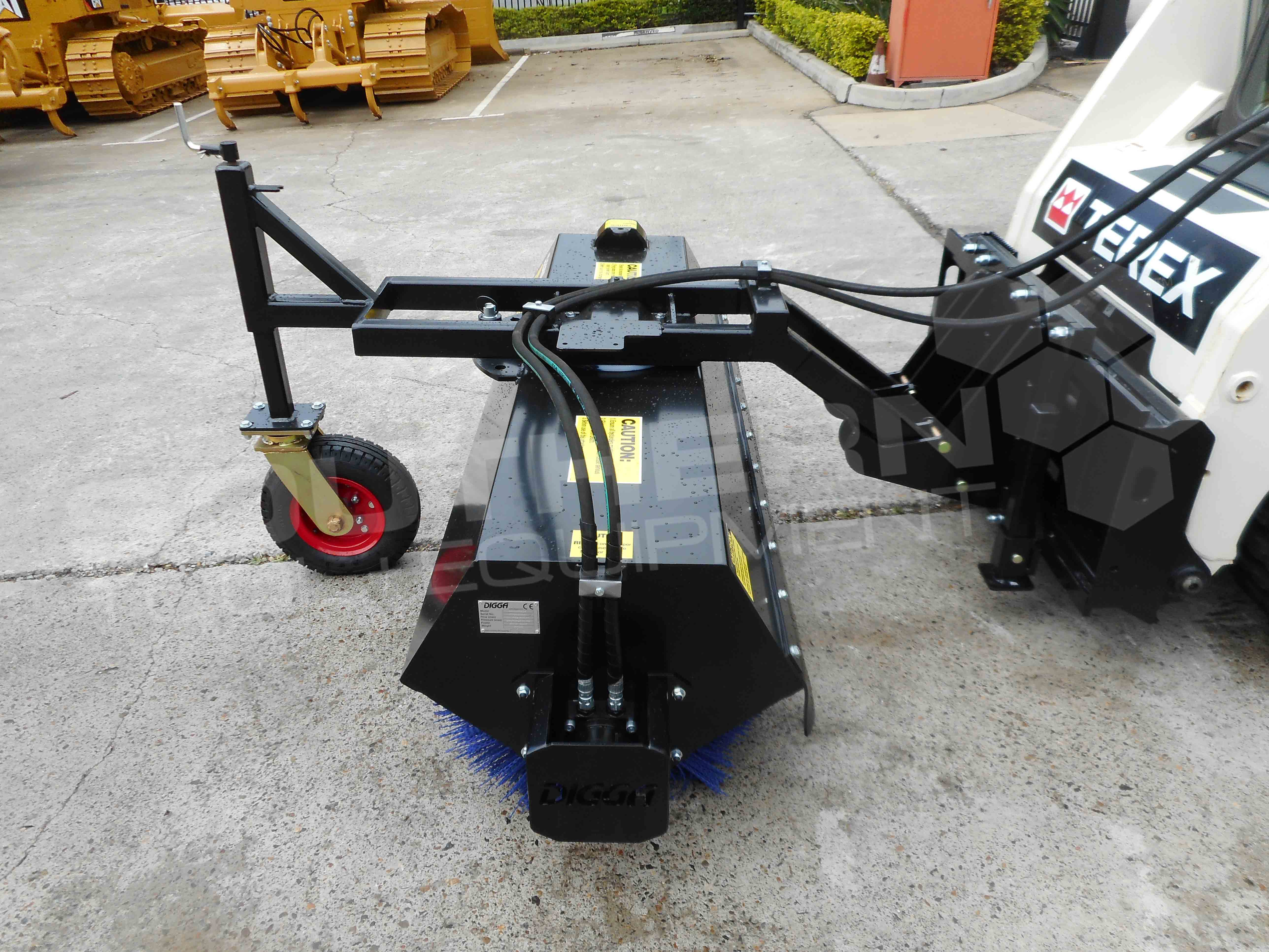 DIGGA 2000mm Angle Skid Steer Bucket Broom Sweeper Southern Tool