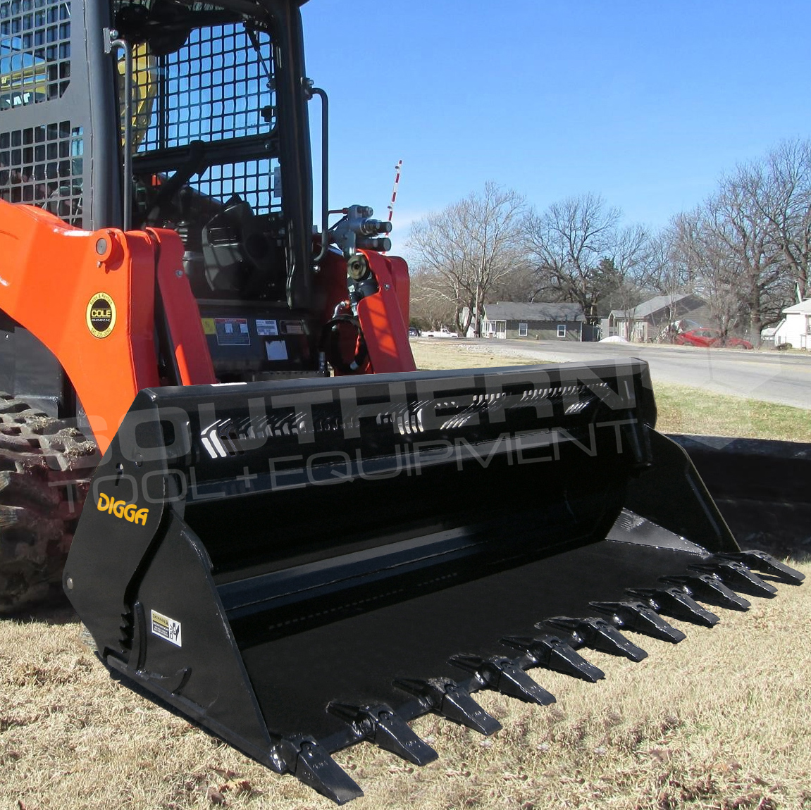 DIGGA 2000mm High Volume Skid Steer 4 in 1 Bucket Southern Tool + Equipment Co. Earthmoving