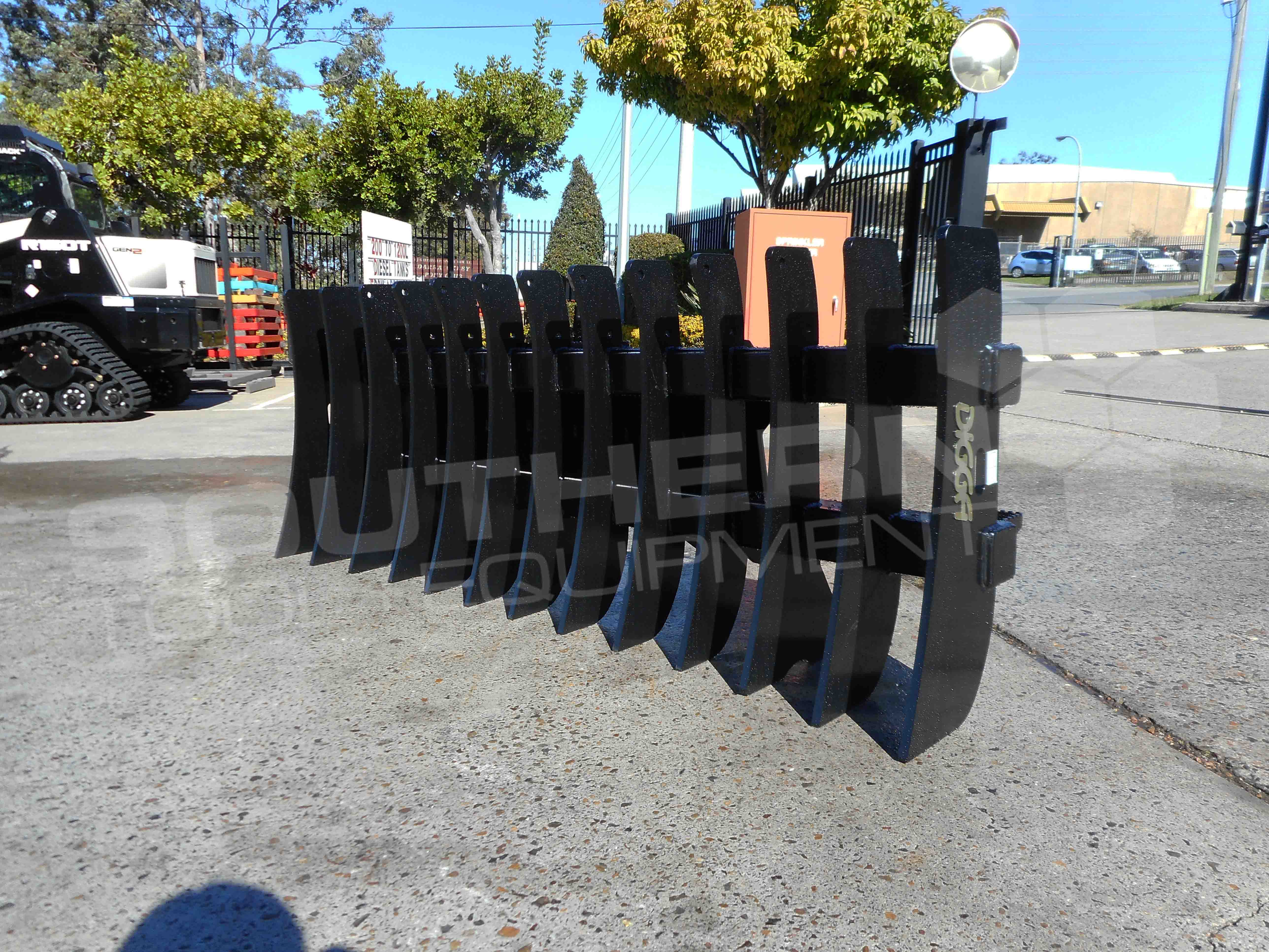 DIGGA 2130mm Skid Steer Stick Rake Southern Tool + Equipment Co