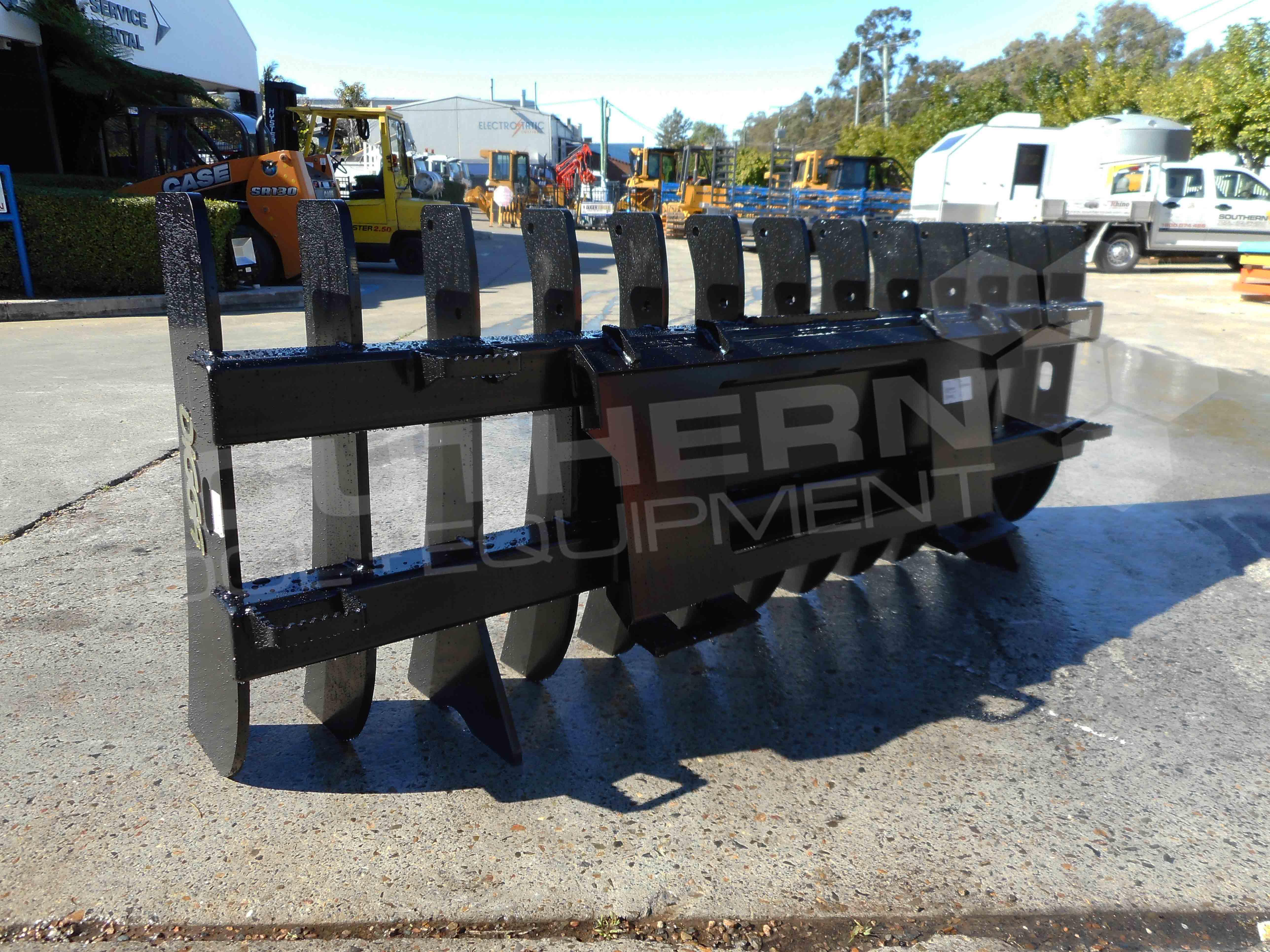 DIGGA 2130mm Wheel Loader Stick Rake Southern Tool + Equipment Co