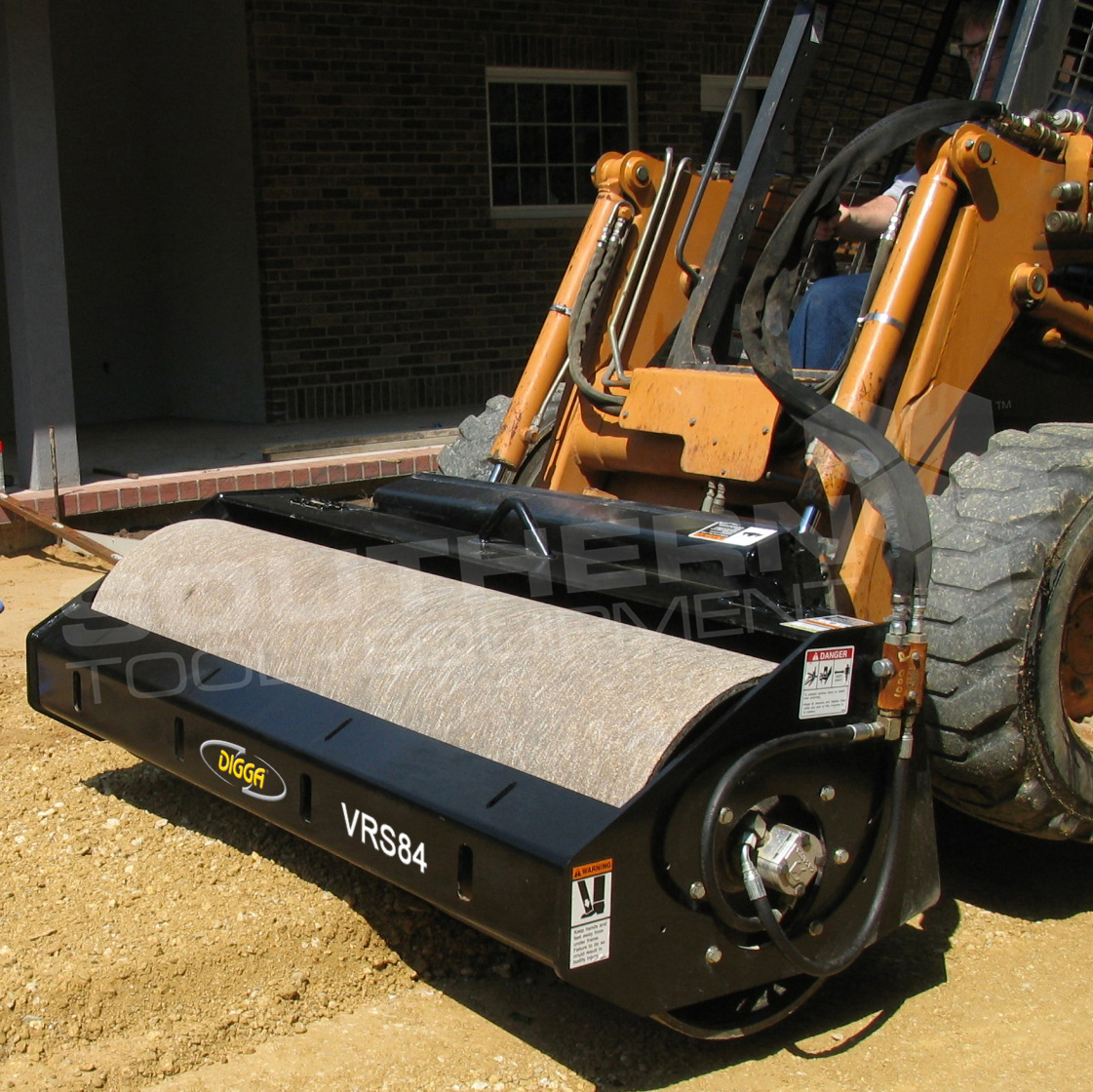 DIGGA 2133mm Skid Steer Vibratory Roller Southern Tool + Equipment Co