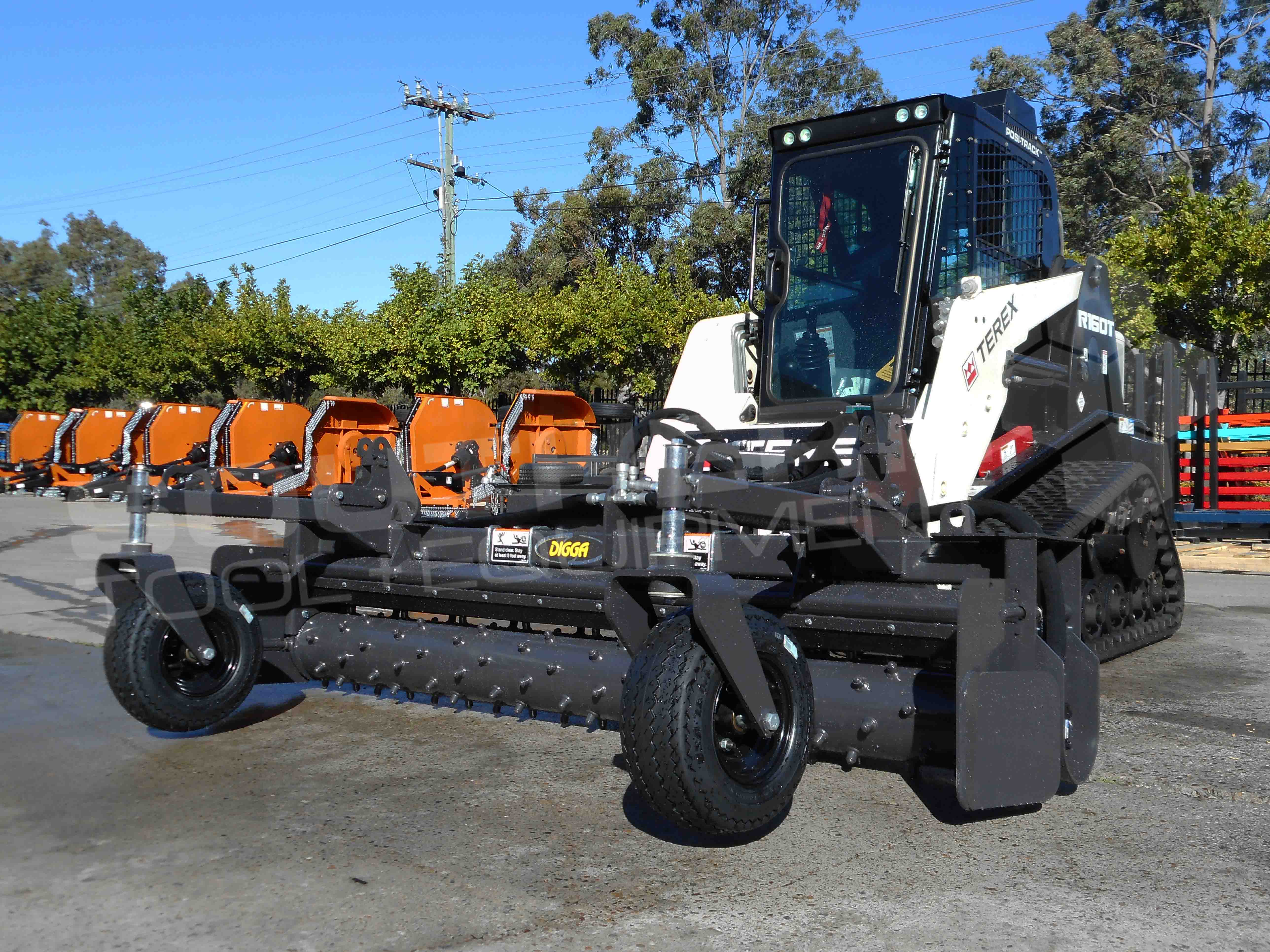 DIGGA 2300mm Skid Steer Power Rake Southern Tool + Equipment Co. Earthmoving Machinery