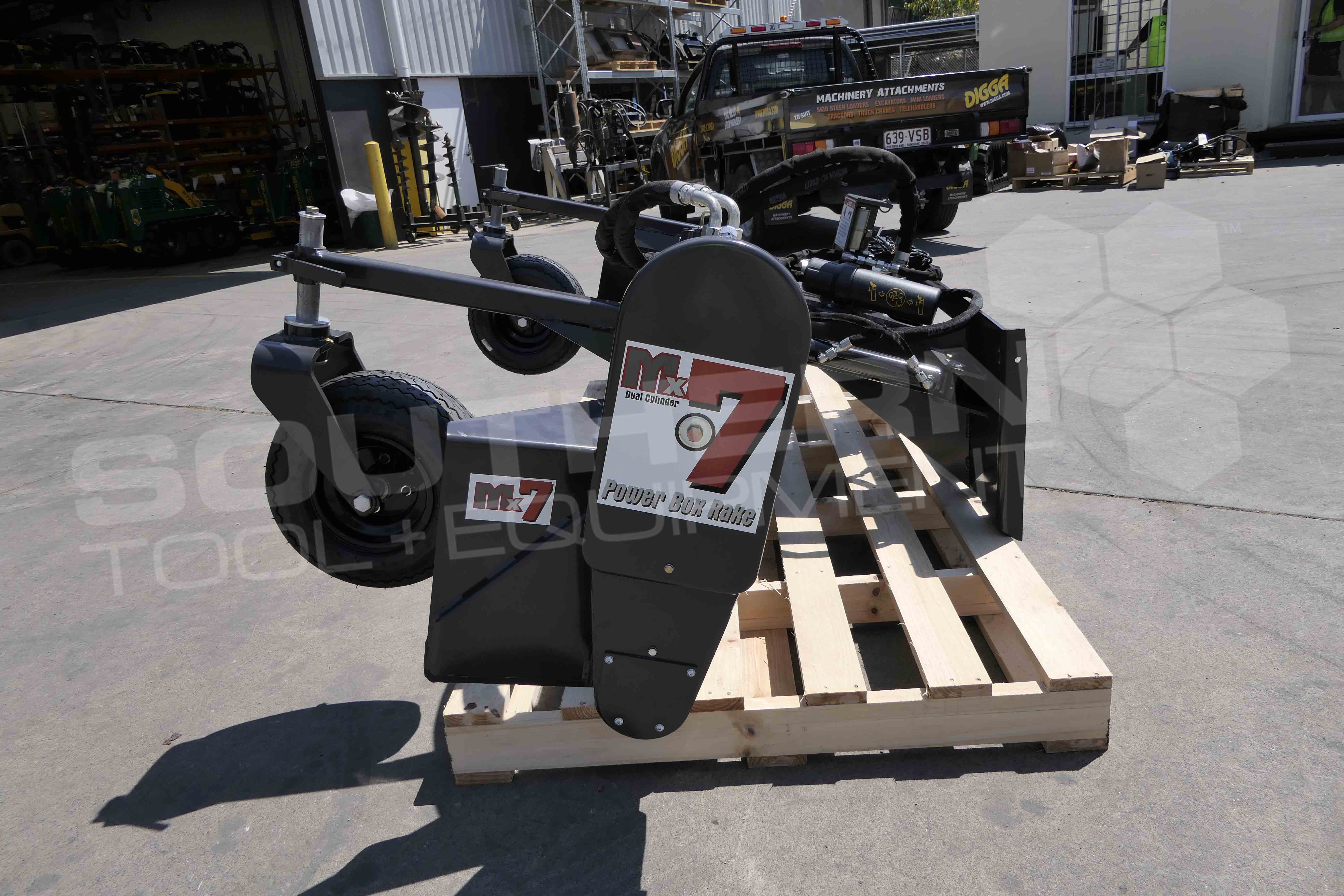 DIGGA MX8H 2290mm Skid Steer Harley Rake Southern Tool + Equipment Co
