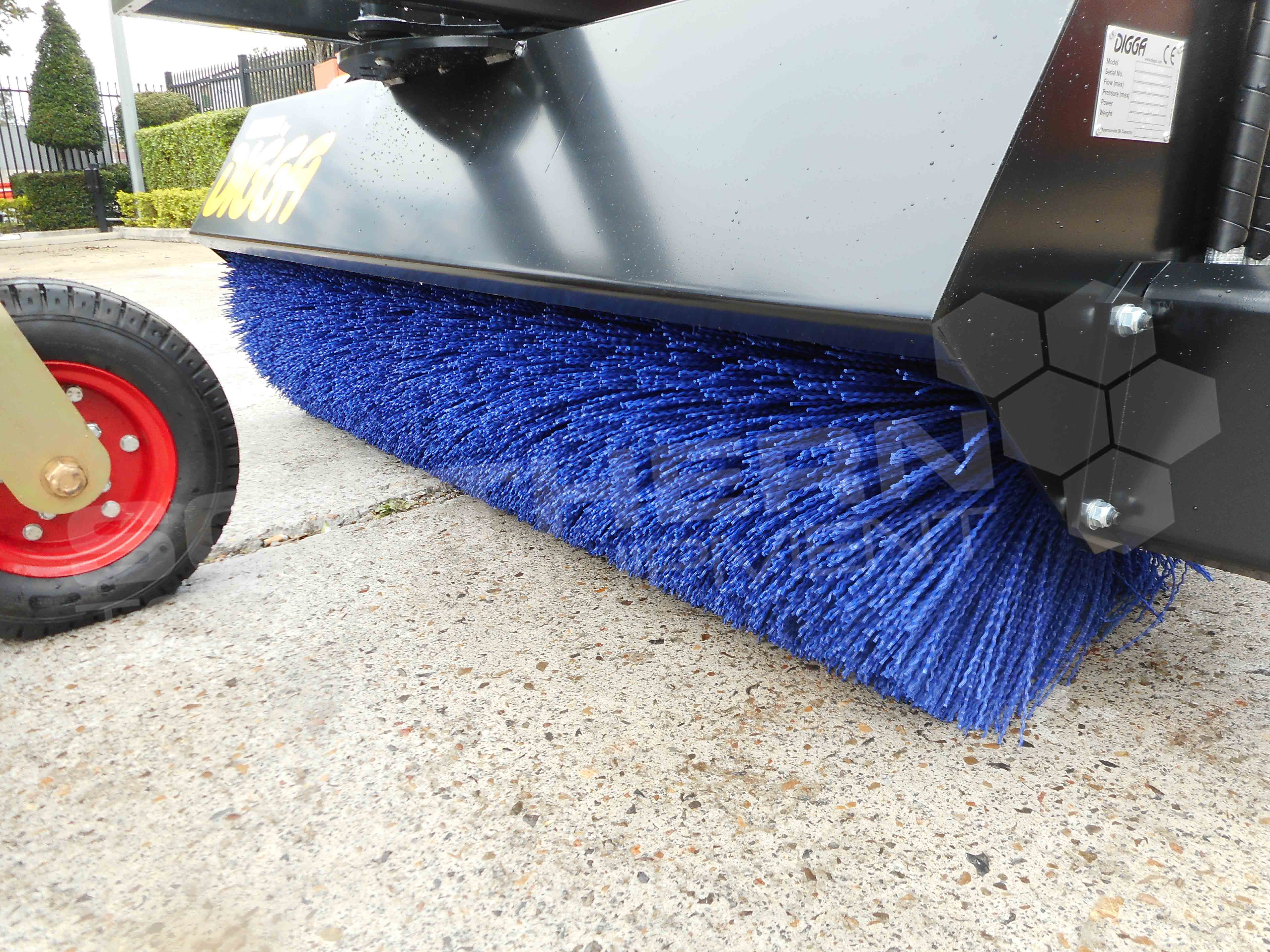 DIGGA 2500mm Angle Telehandler Bucket Broom Sweeper Southern Tool