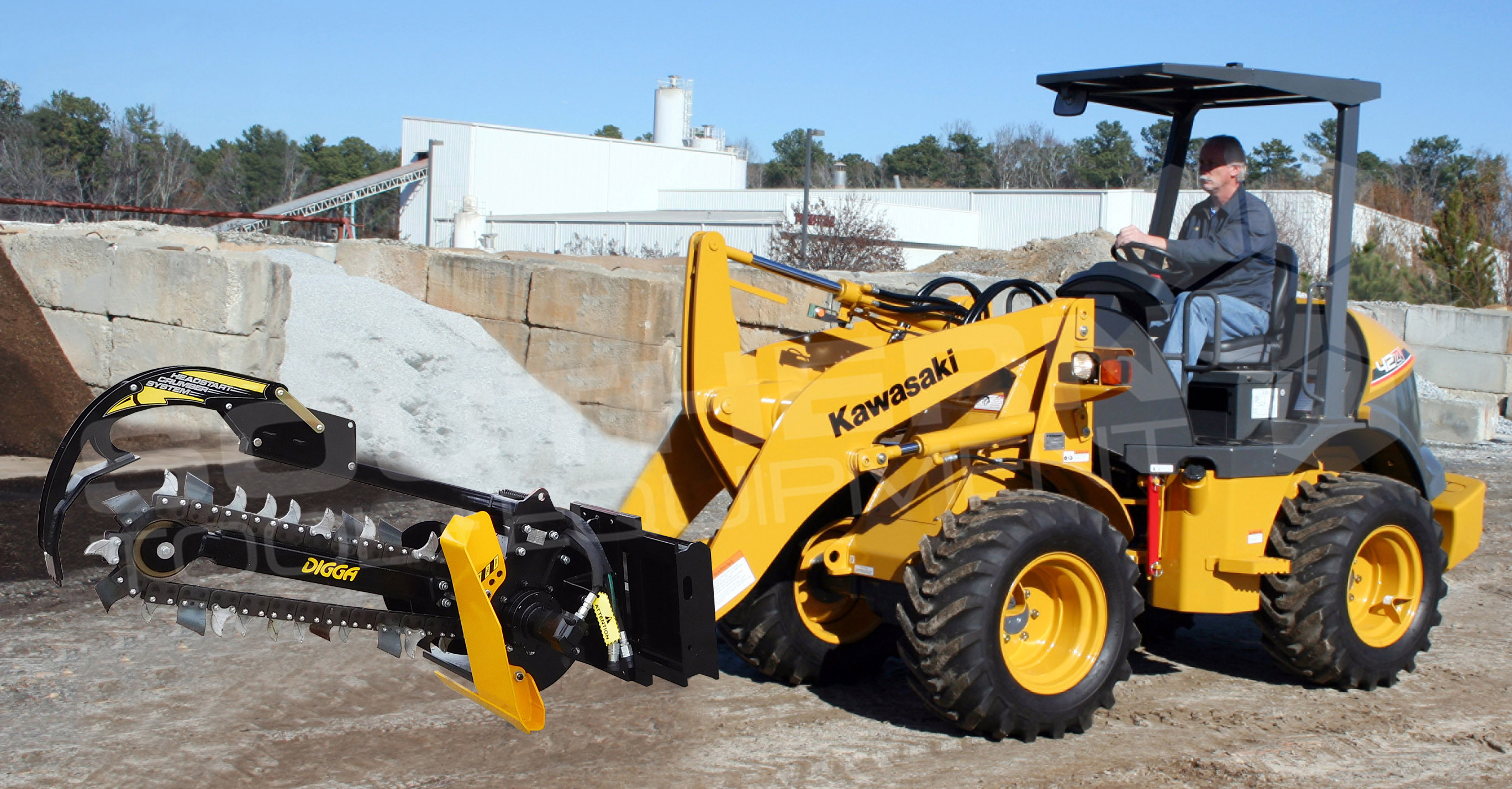 DIGGA Bigfoot 900mm Wheel Loader Trencher Southern Tool + Equipment