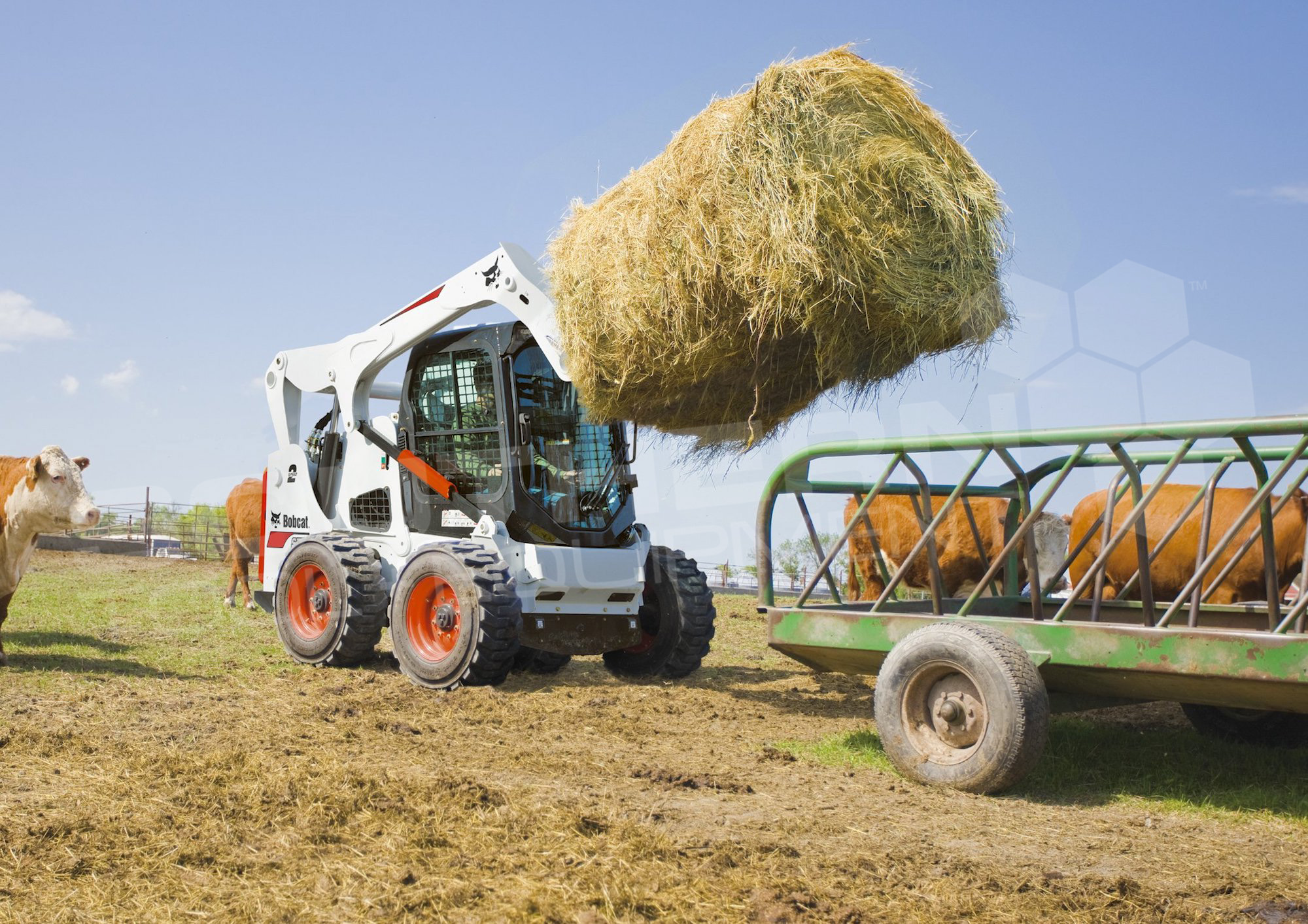 DIGGA Skid Steer Bale Spear Hay Forks Southern Tool + Equipment Co. Earthmoving Machinery