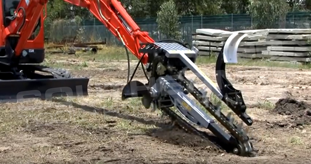 DIGGA Hydrive XD 1200mm Excavator Trencher Southern Tool + Equipment