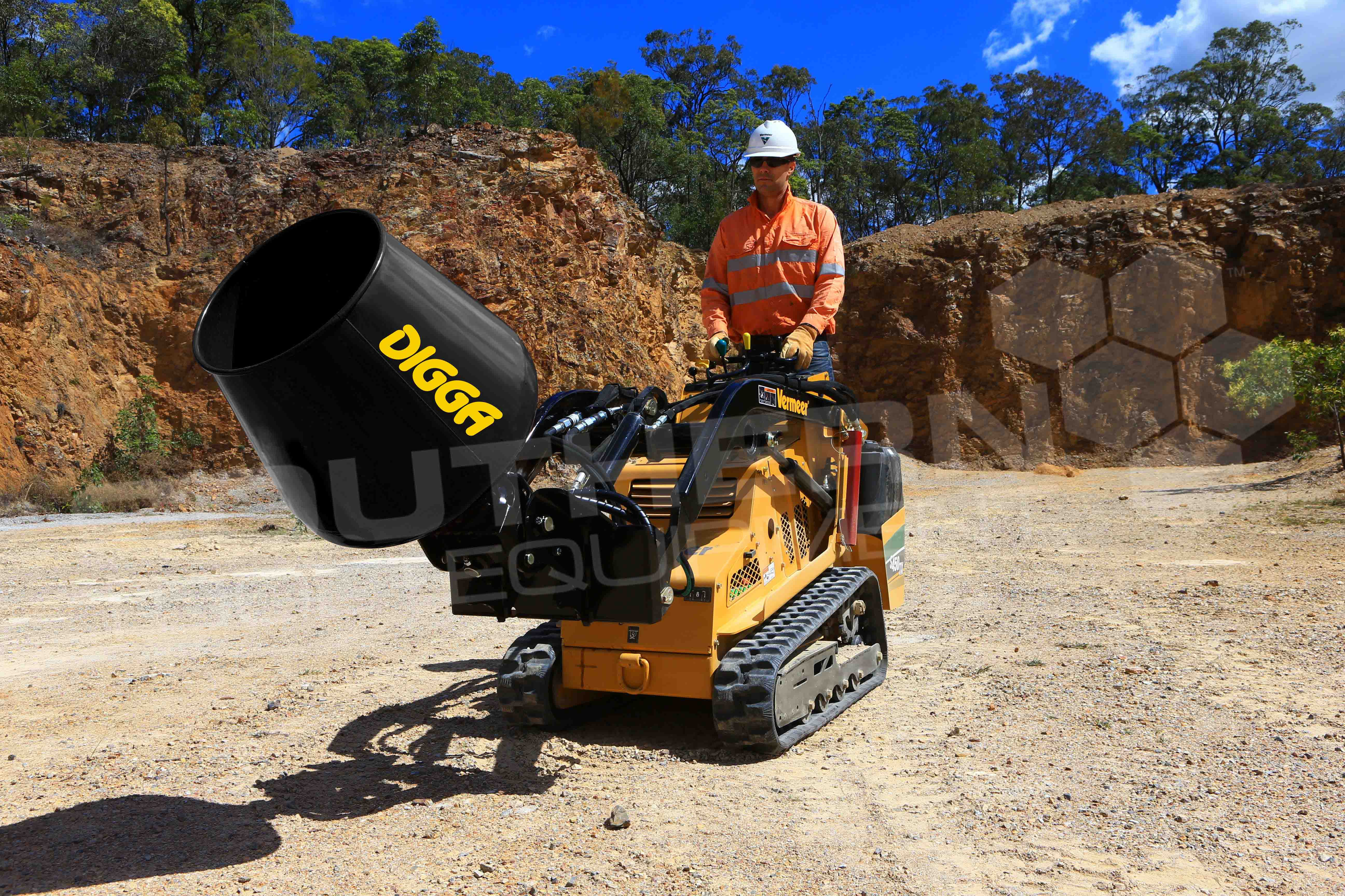 DIGGA Mini Loader Cement Mixer Bowl Southern Tool + Equipment Co