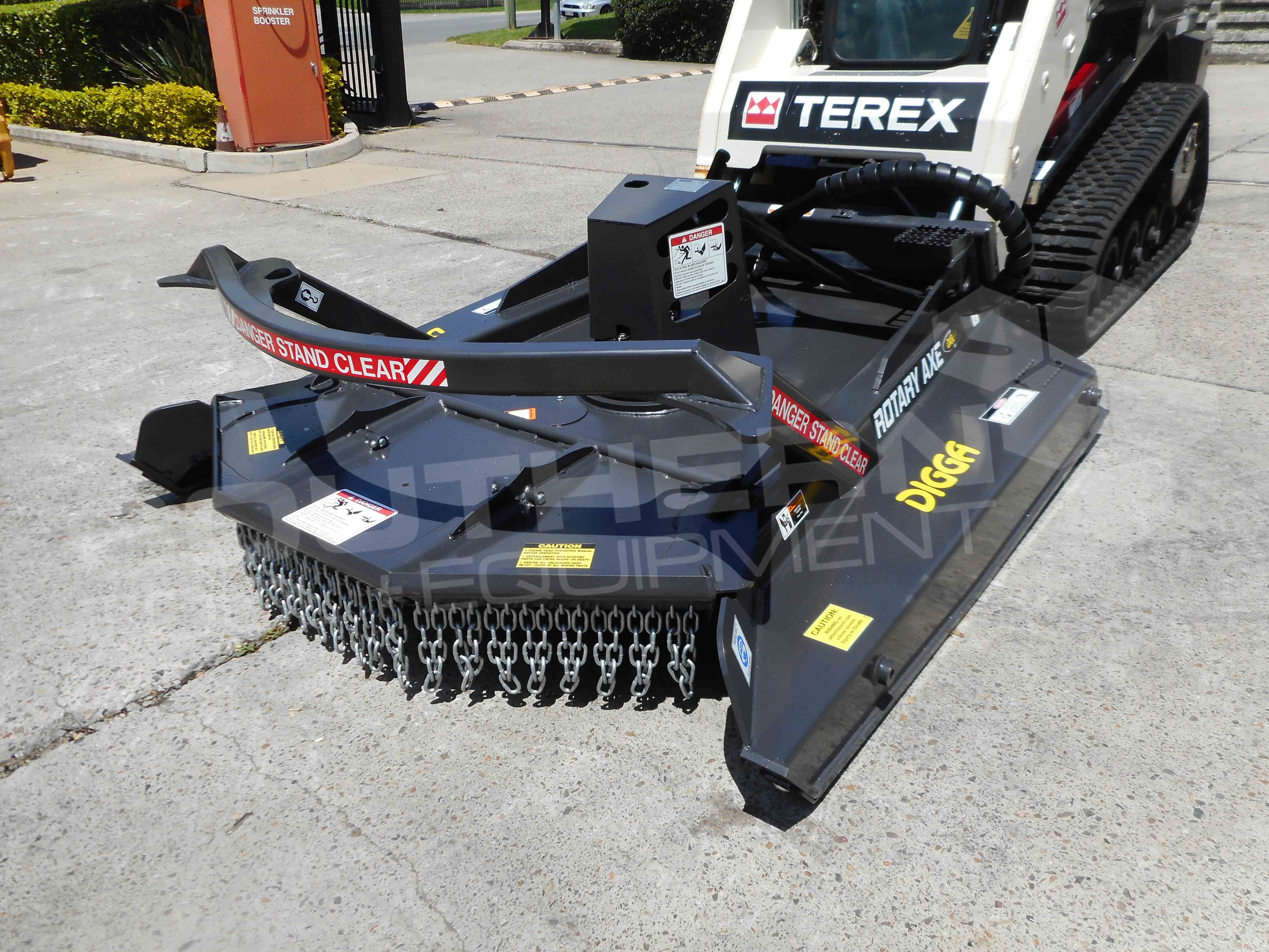 DIGGA 1800mm 6ft Skid Steer Rotary Axe Southern Tool + Equipment Co. Earthmoving Machinery