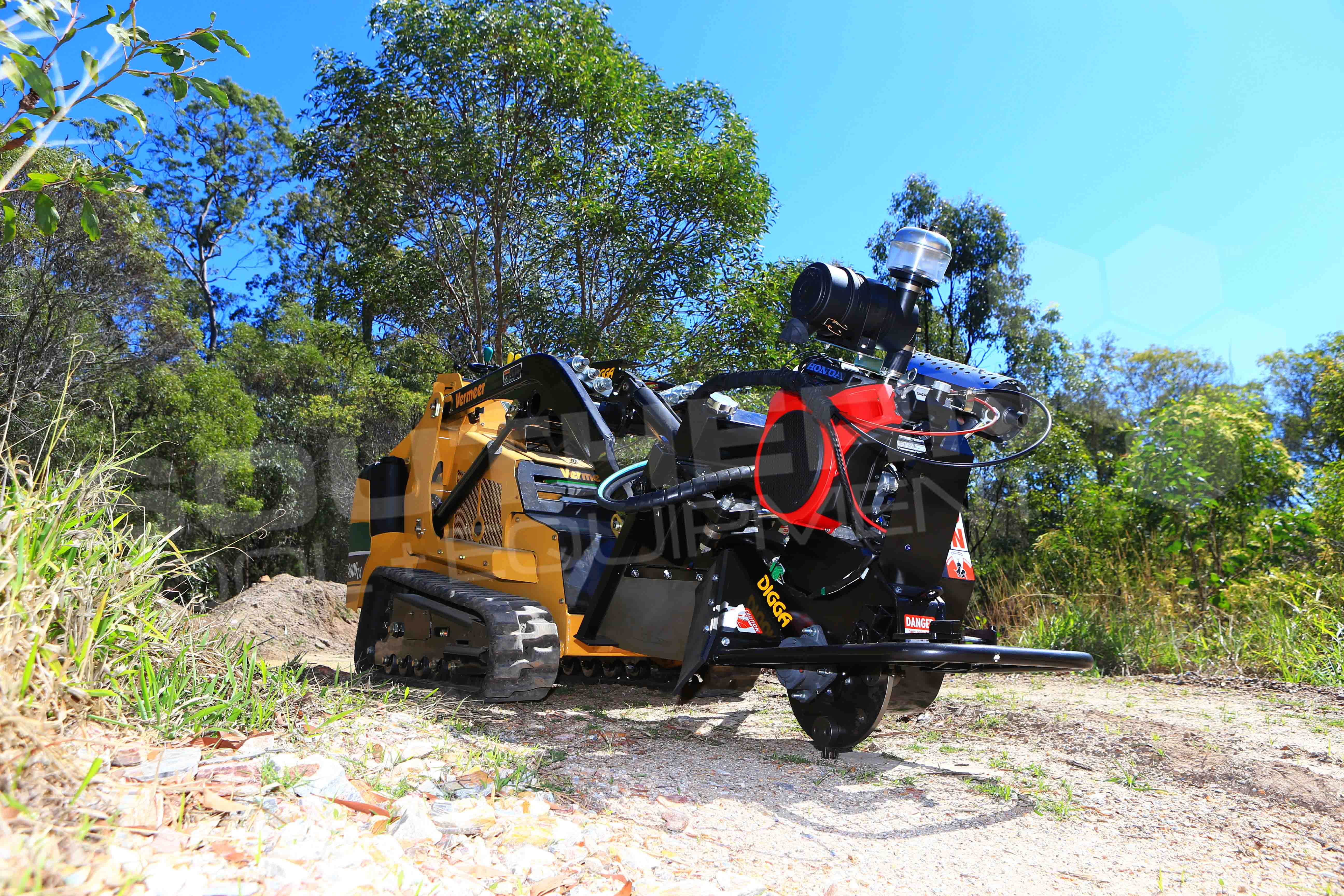 DIGGA Mini Loader Terminator Stump Grinder Southern Tool + Equipment