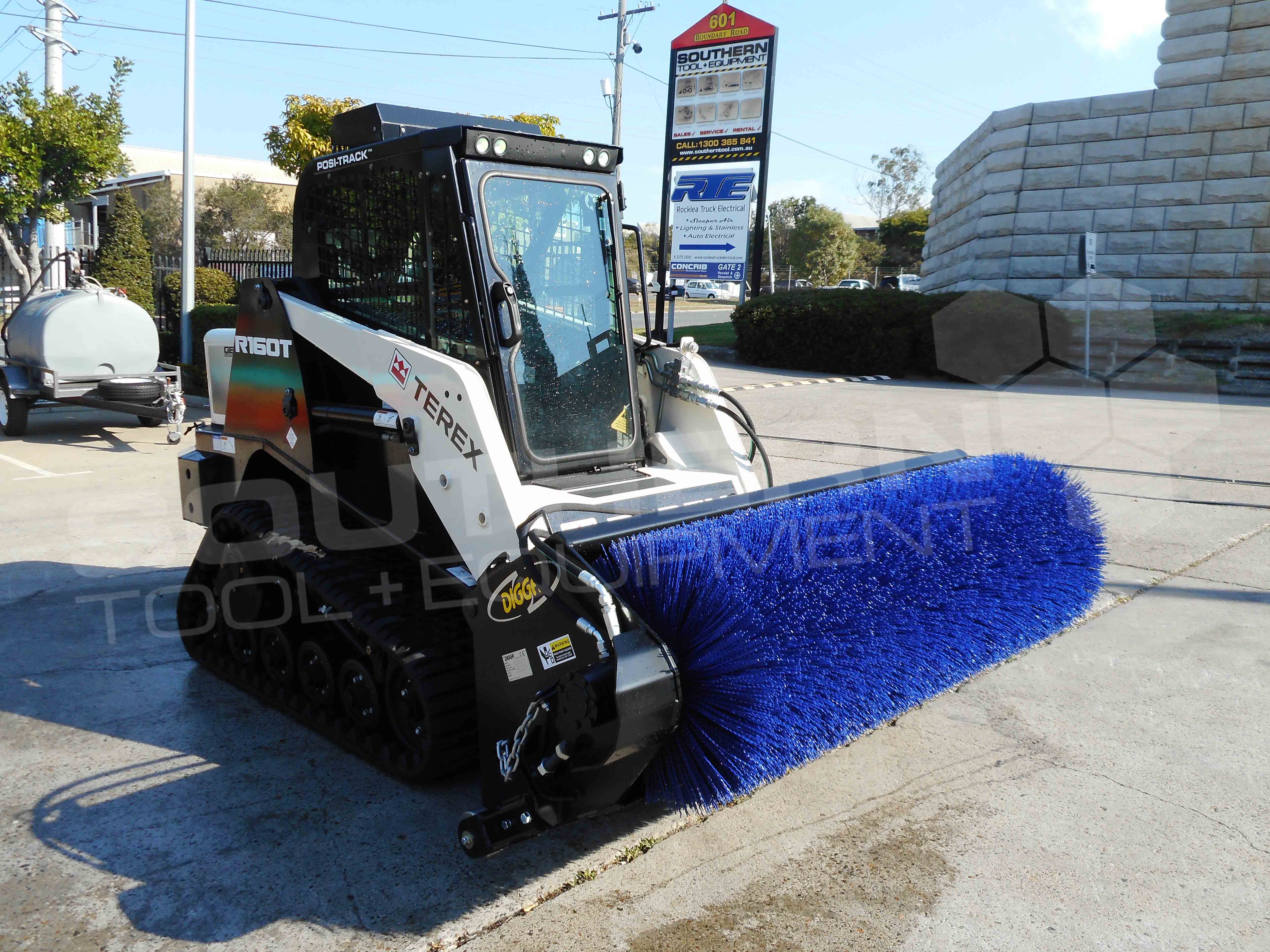 DIGGA 1800mm Open Skid Steer Sweeper Broom Southern Tool + Equipment