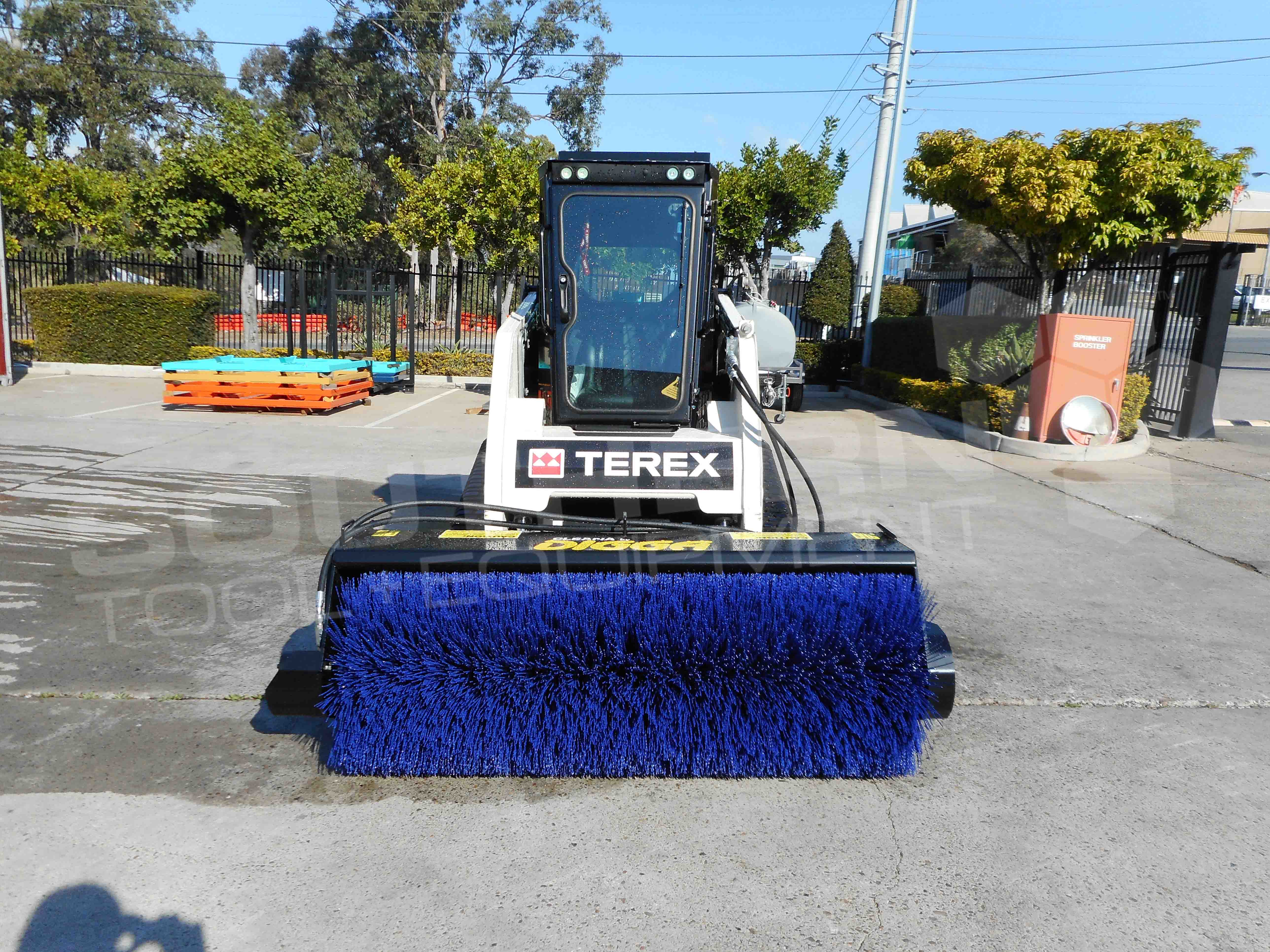 DIGGA 1800mm Open Skid Steer Sweeper Broom Southern Tool + Equipment