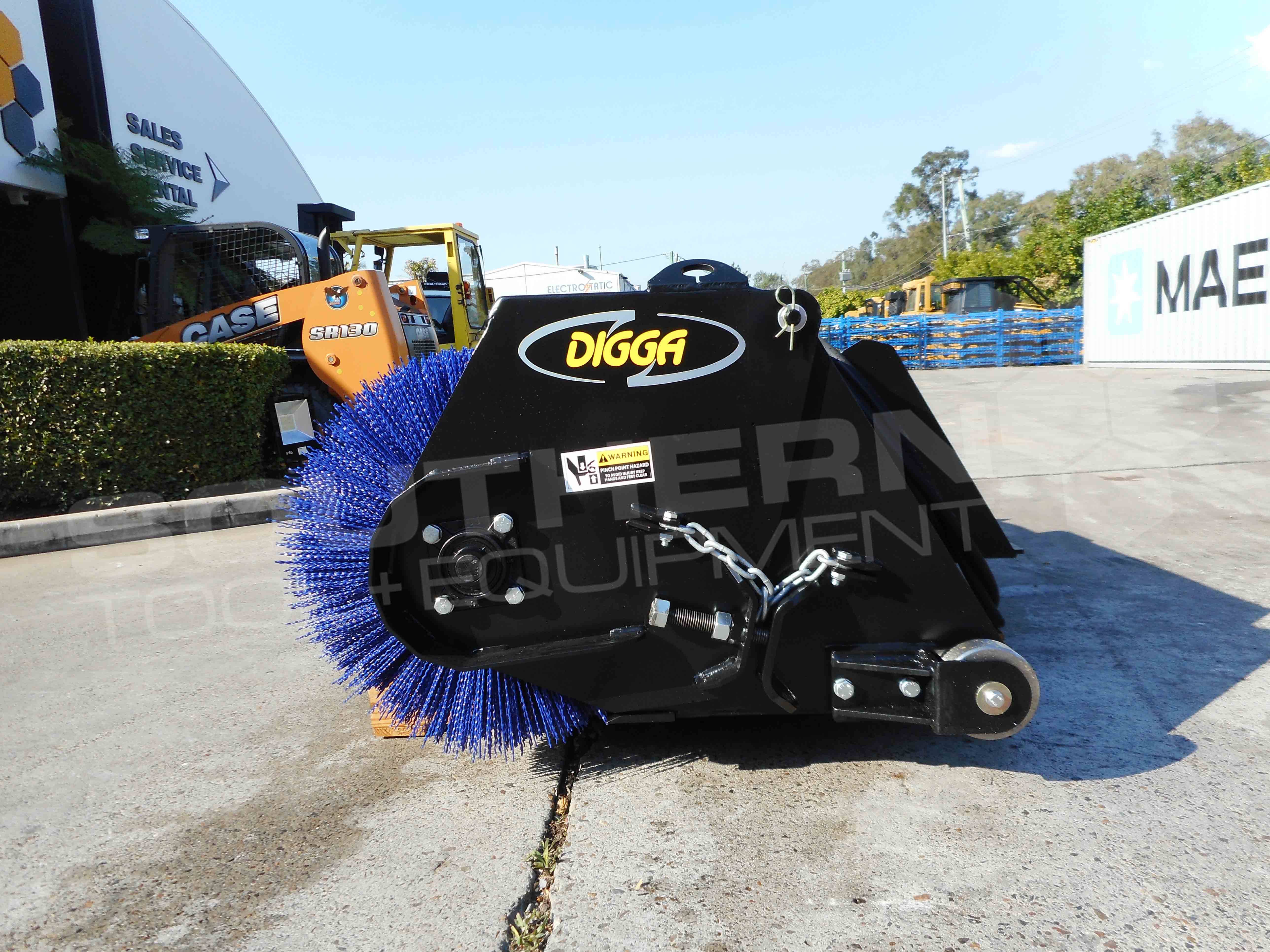 DIGGA 1800mm Open Skid Steer Sweeper Broom Southern Tool + Equipment Co. Earthmoving