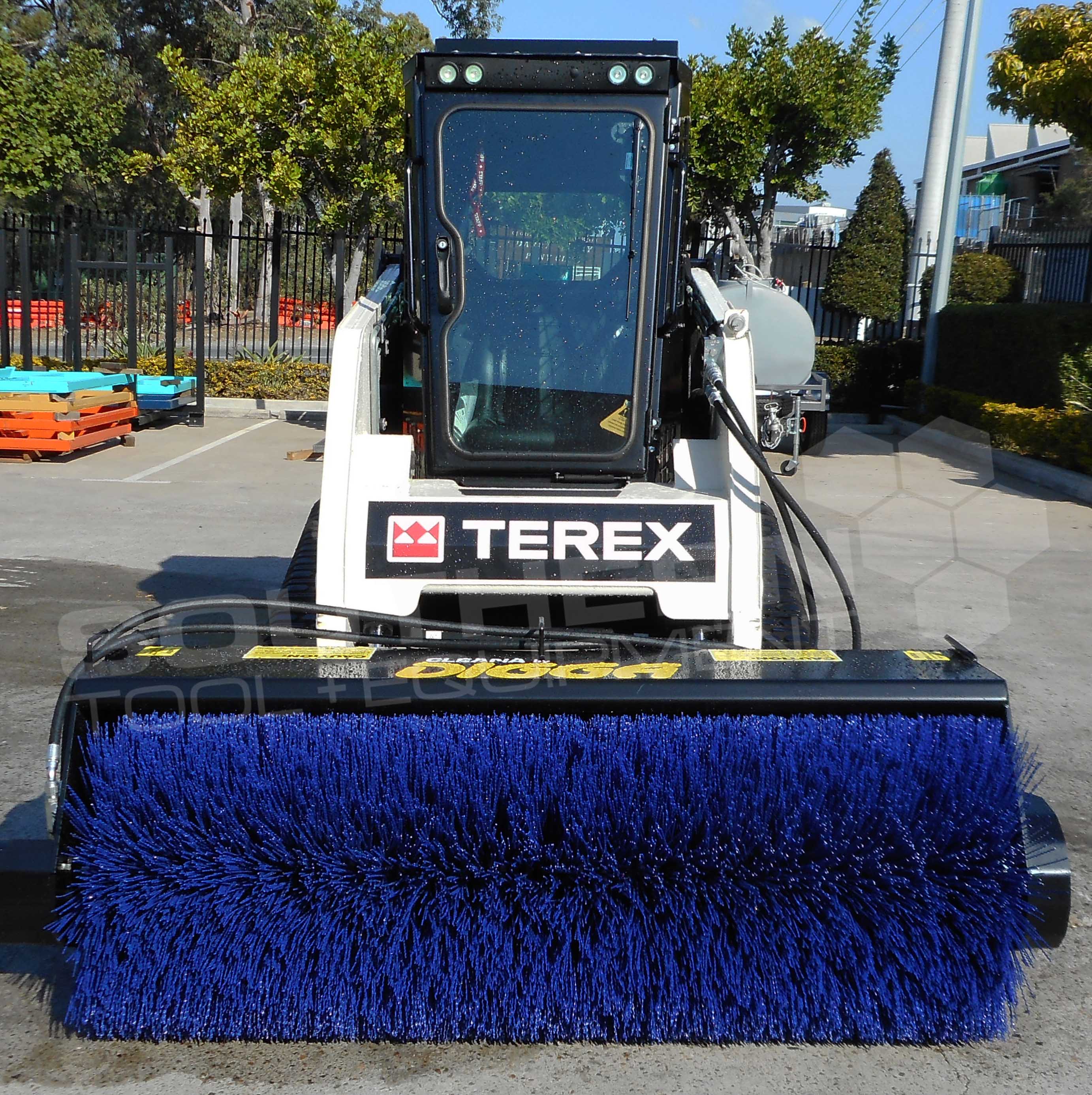 DIGGA 1800mm Open Skid Steer Sweeper Broom Southern Tool + Equipment