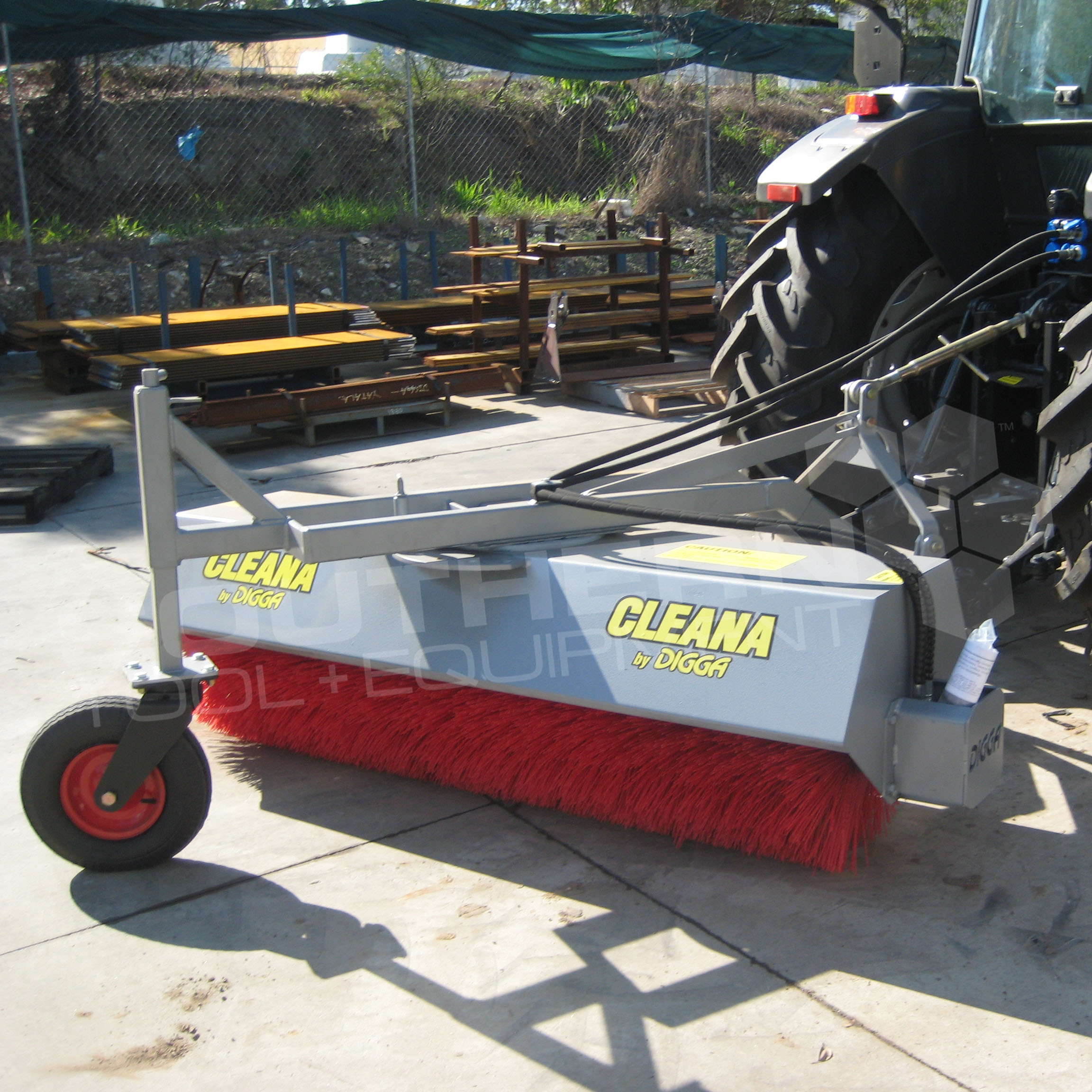 DIGGA 2000mm Rear Angle Tractor Broom Sweeper Southern Tool