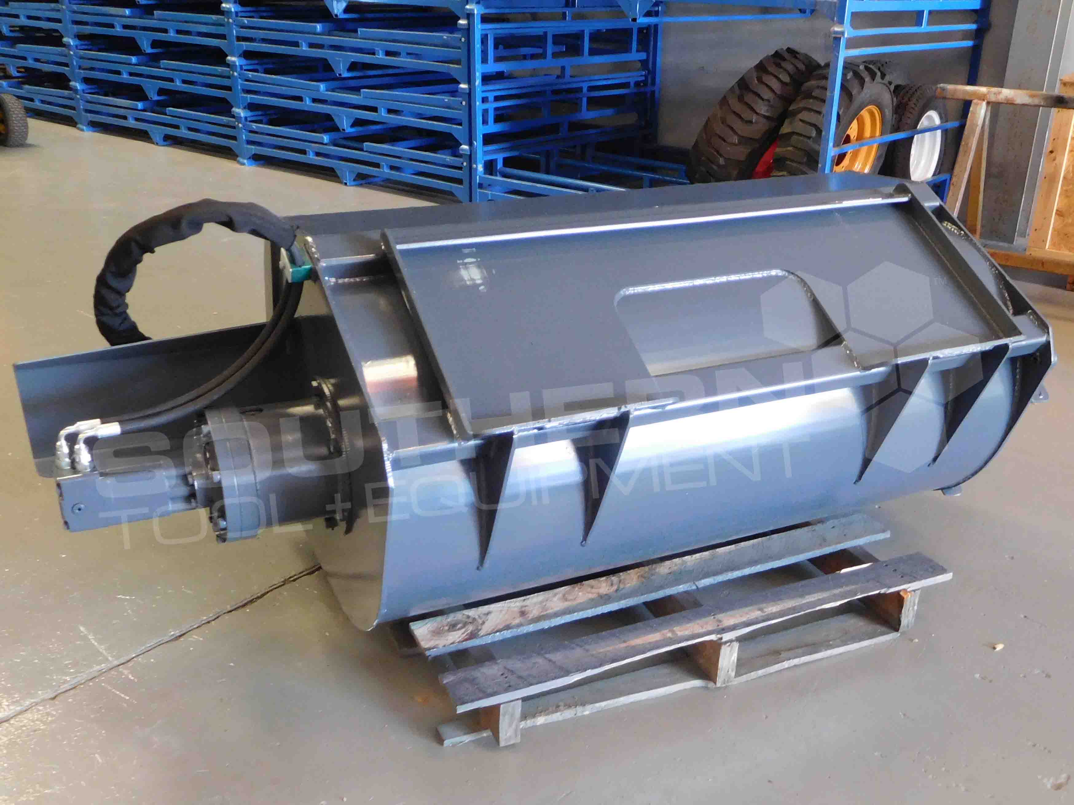 0.5m3 500L Heavy Duty Skid Steer SelfLoading Mixing Bucket Southern Tool + Equipment Co