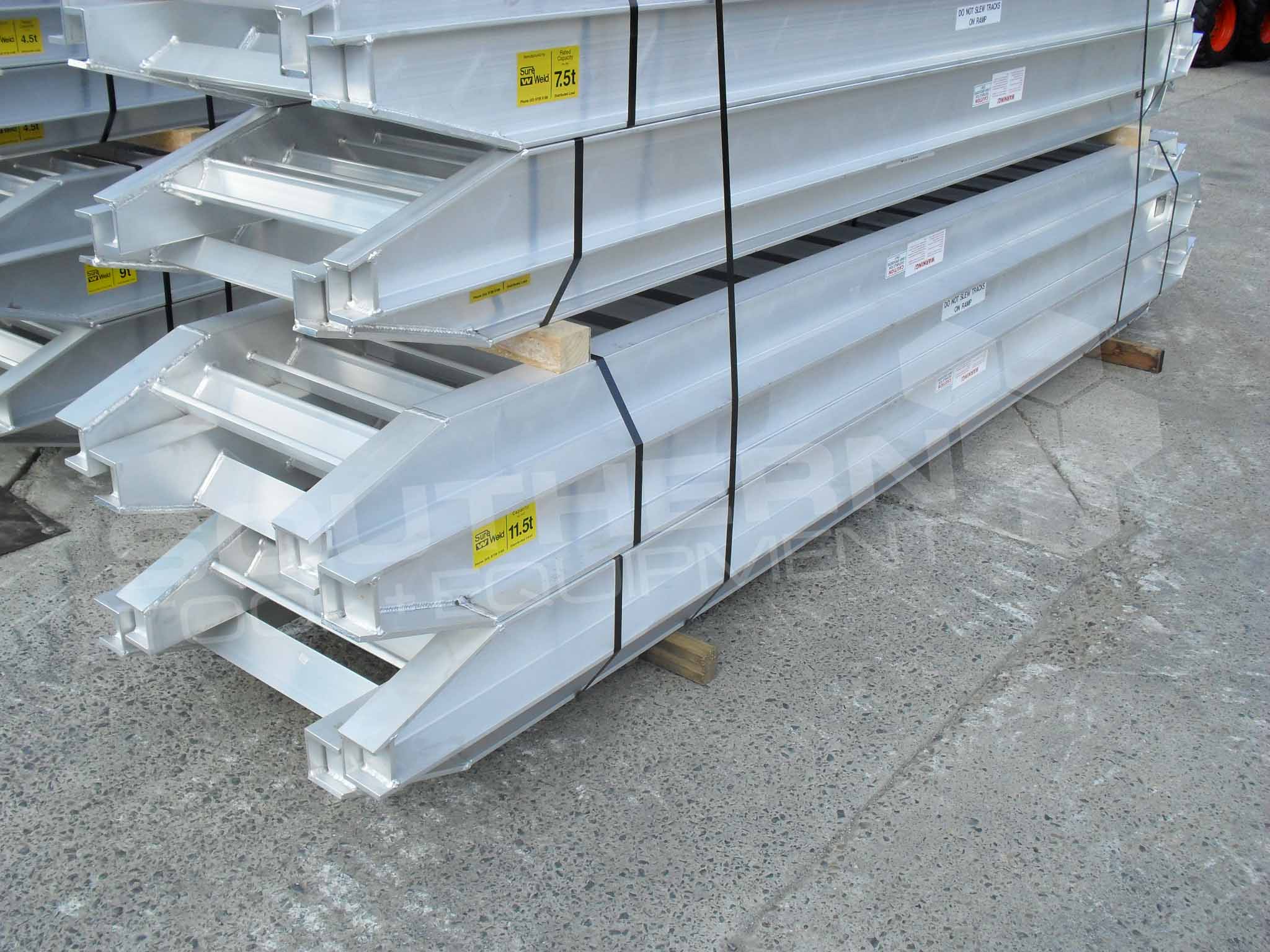 11.5 Ton Heavy Duty Aluminium Loading Ramps Southern Tool + Equipment