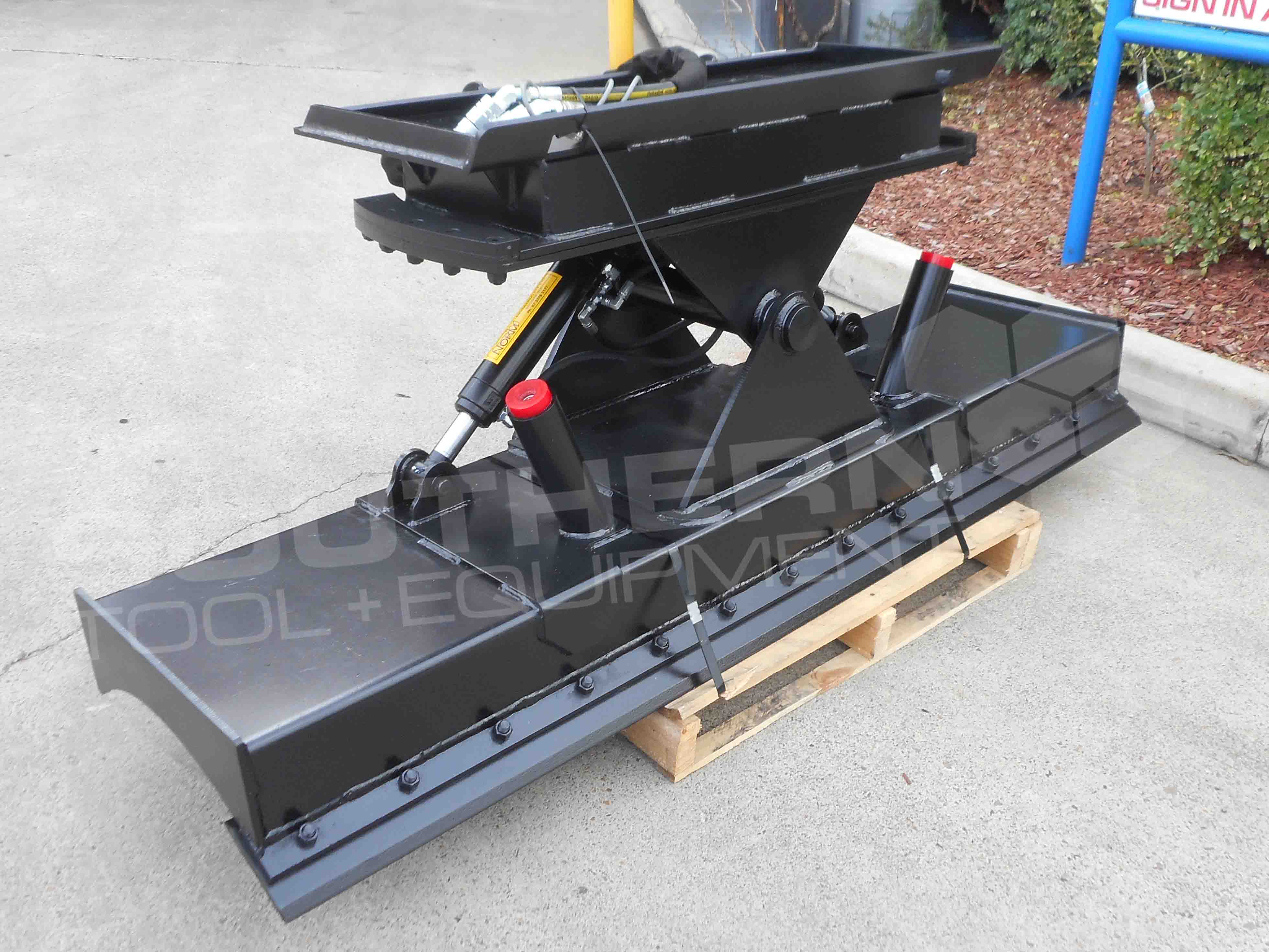 2500mm Heavy Duty Angle & Tilt Skid Steer Dozer Blade Southern Tool