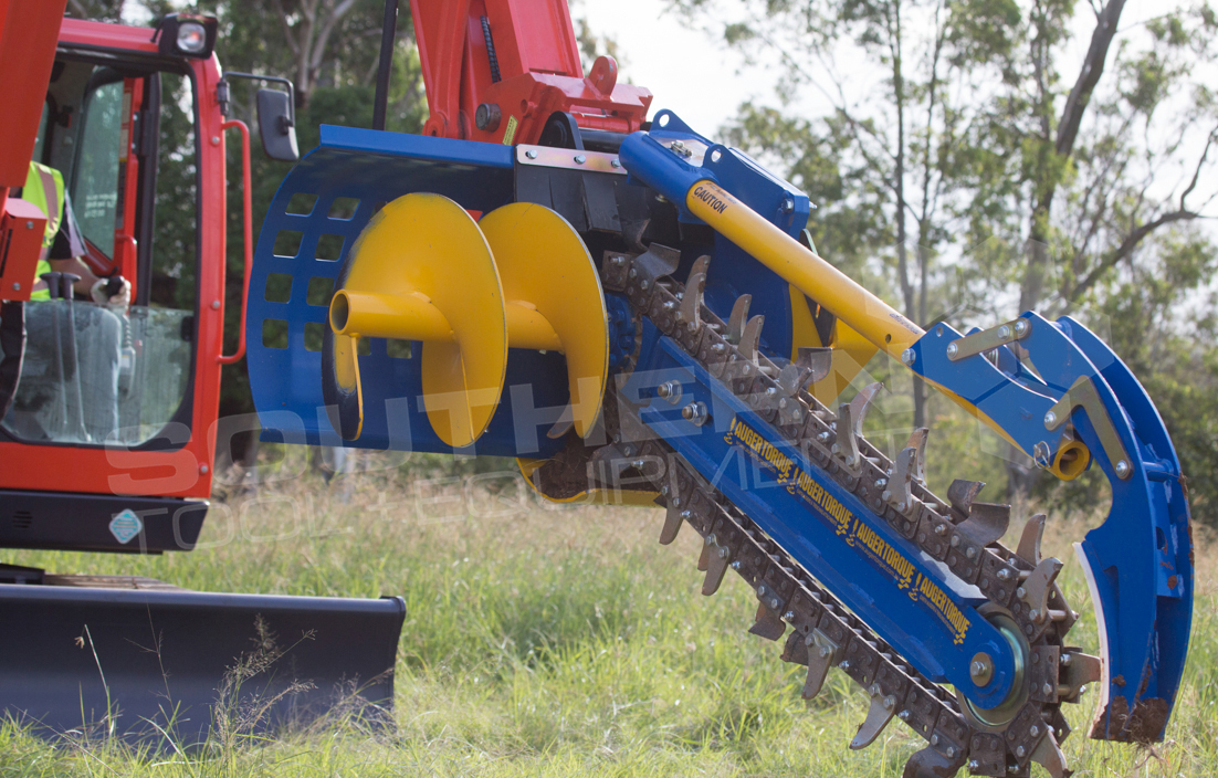 AugerTorque MT900 900mm Excavator Trencher Southern Tool + Equipment