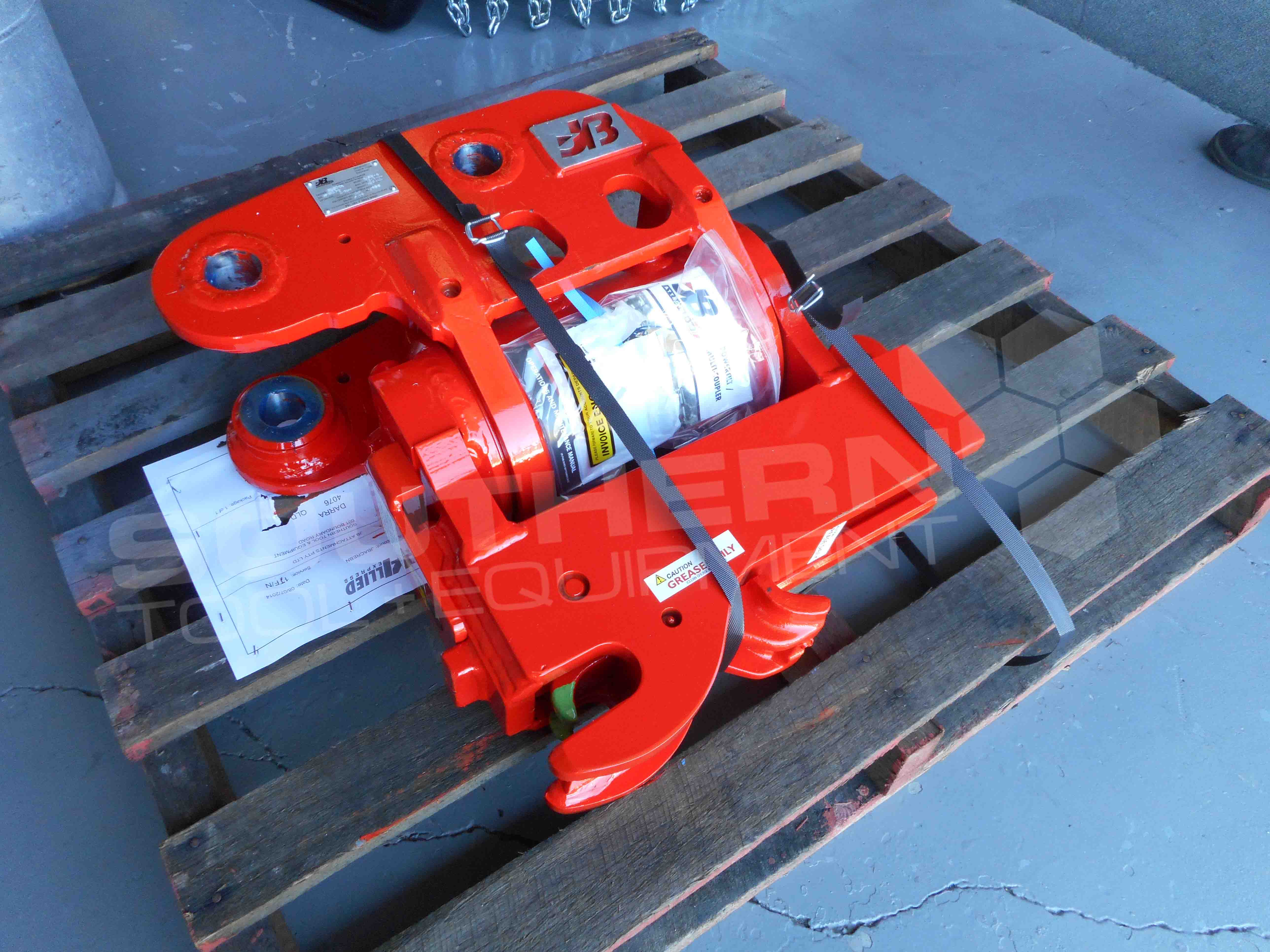 JB Calibre Tilting Quick Hitch to suit 2.5 4 Ton Excavators