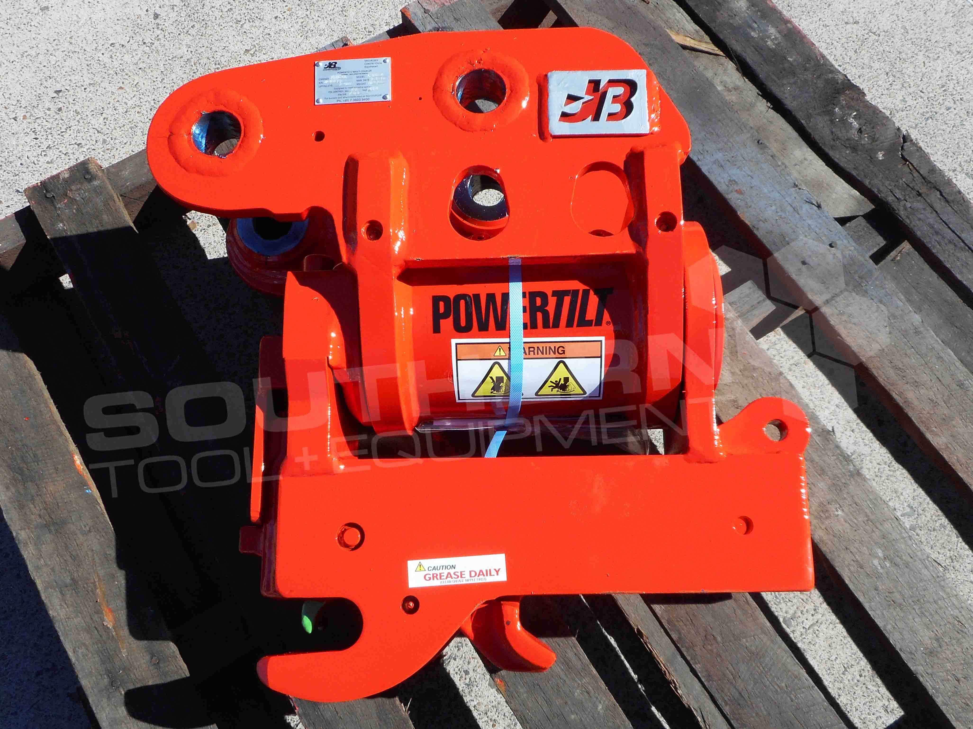 JB Calibre Tilting Quick Hitch to suit 4 6.8 Ton Excavators