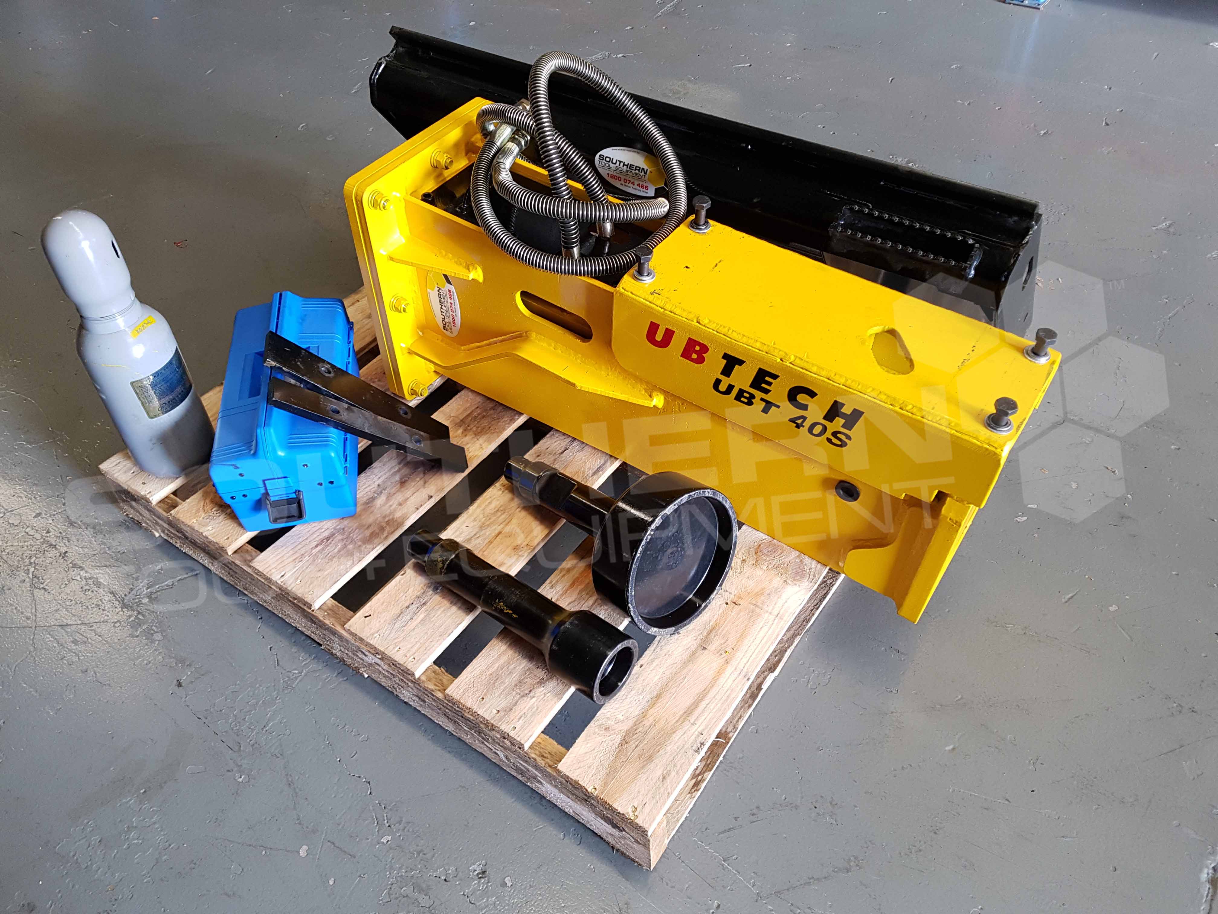 UBTECH UBT40S Skid Steer Loader Hydraulic Post Driving Hammer