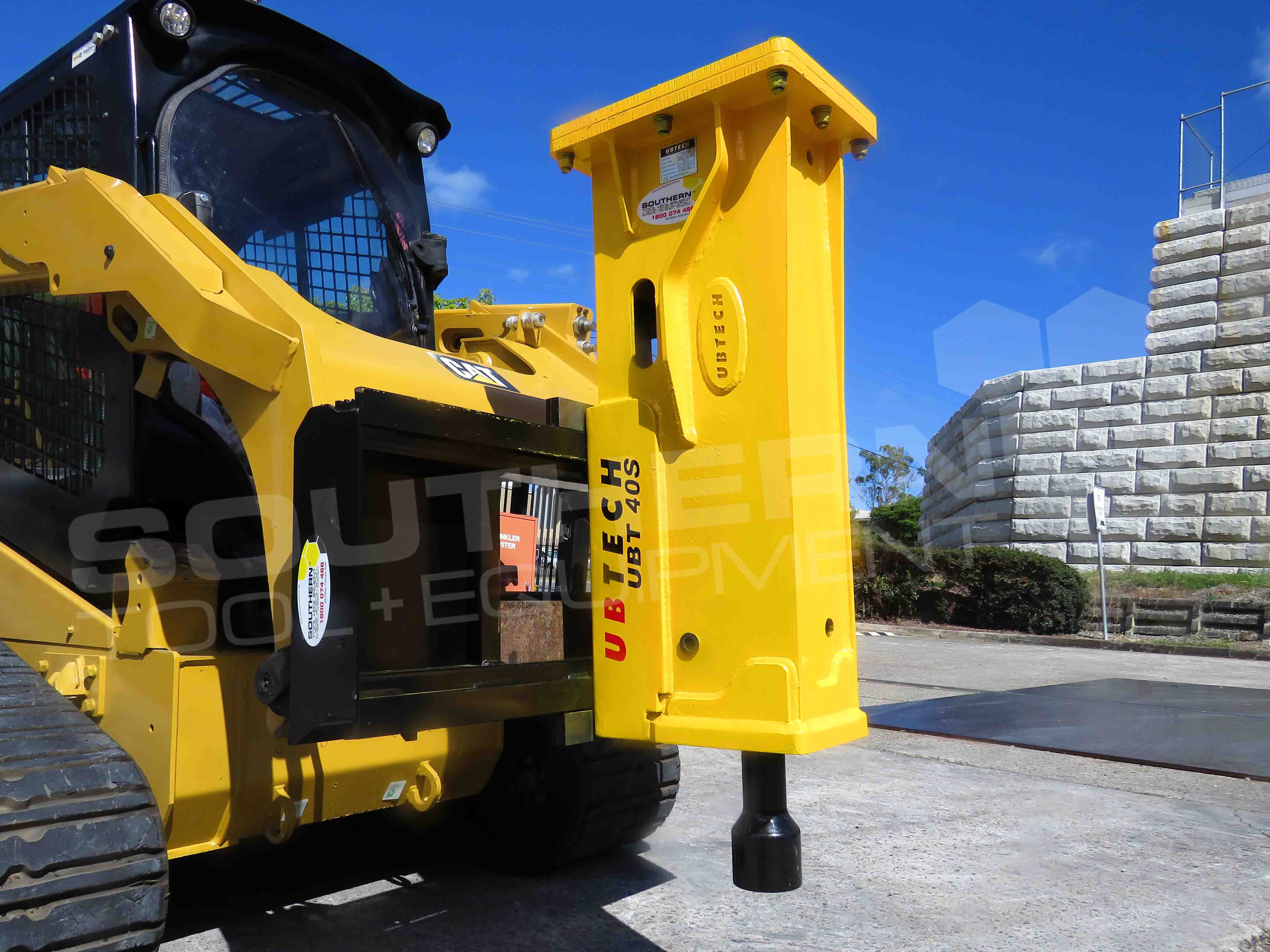 UBTECH UBT40S Skid Steer Loader Hydraulic Post Driving Hammer